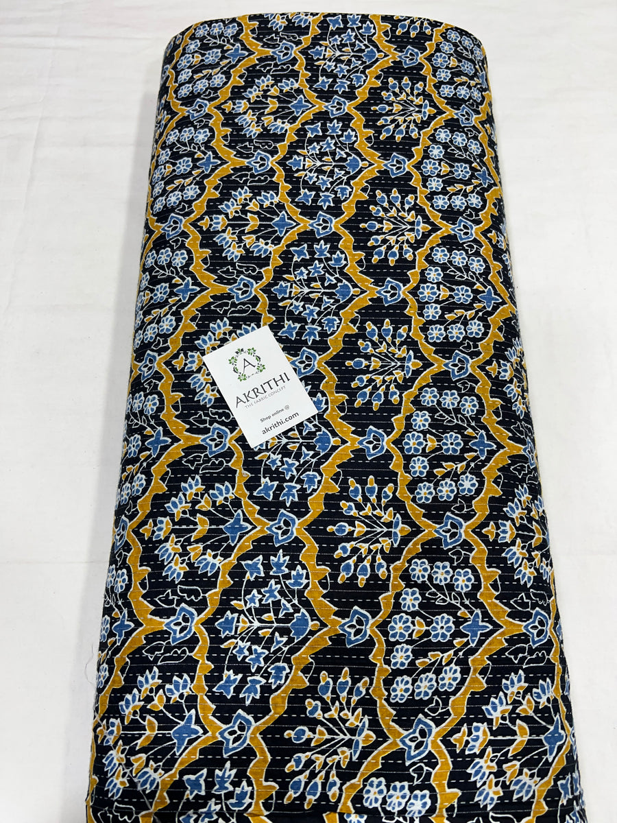 Kantha Printed pure cotton fabric