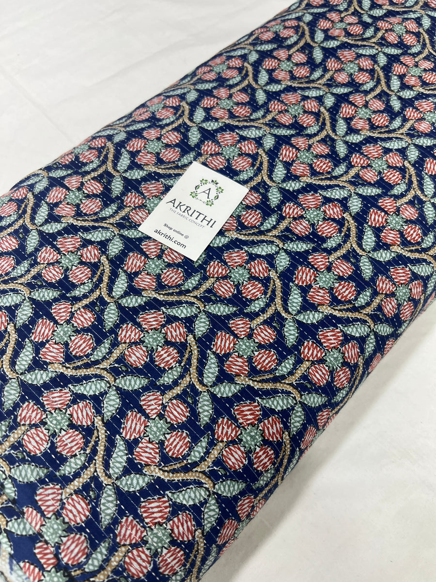 Kantha Printed pure cotton fabric