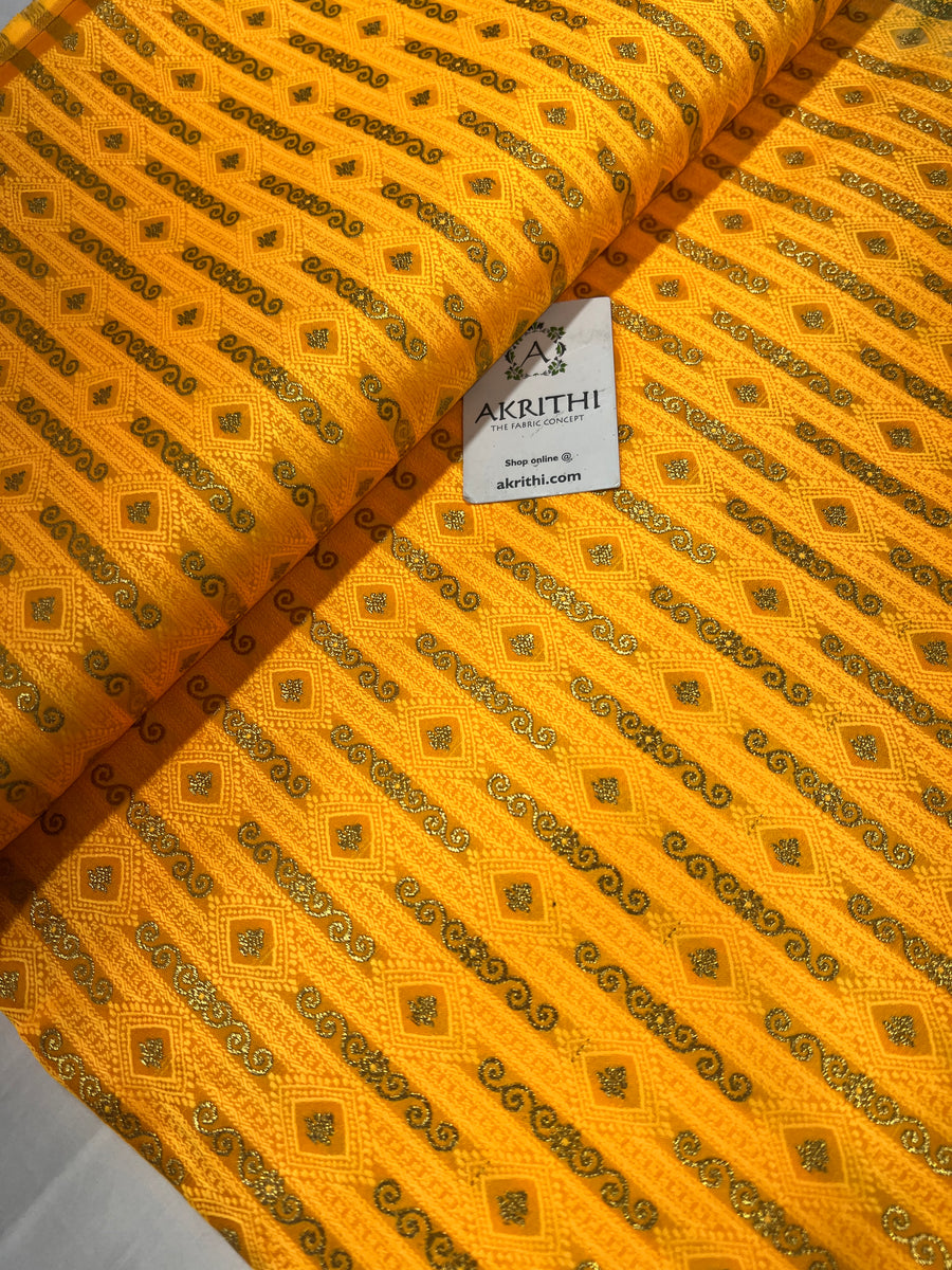 Pure Banarasi brocade fabric