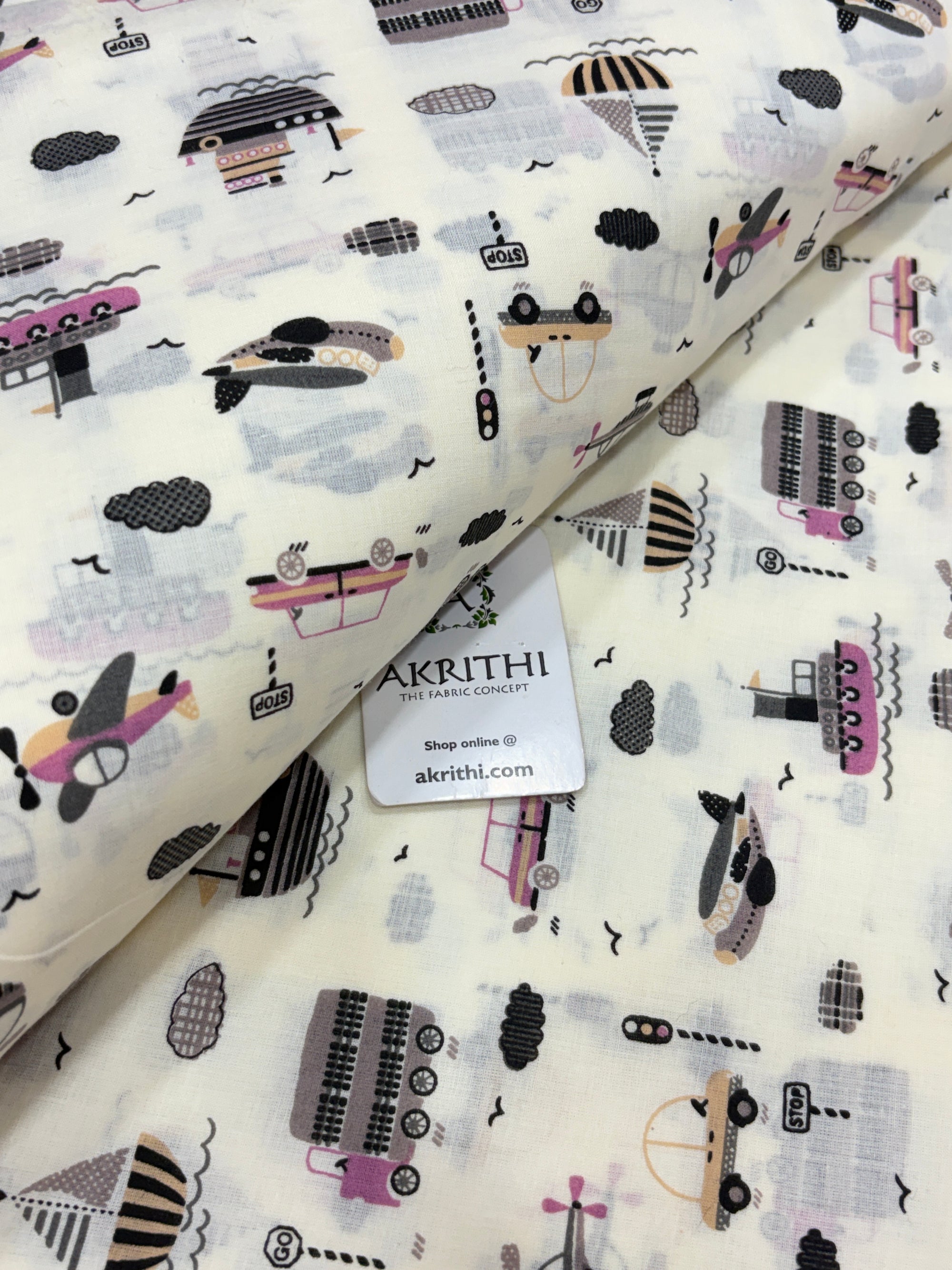 Kids Printed pure cotton fabric