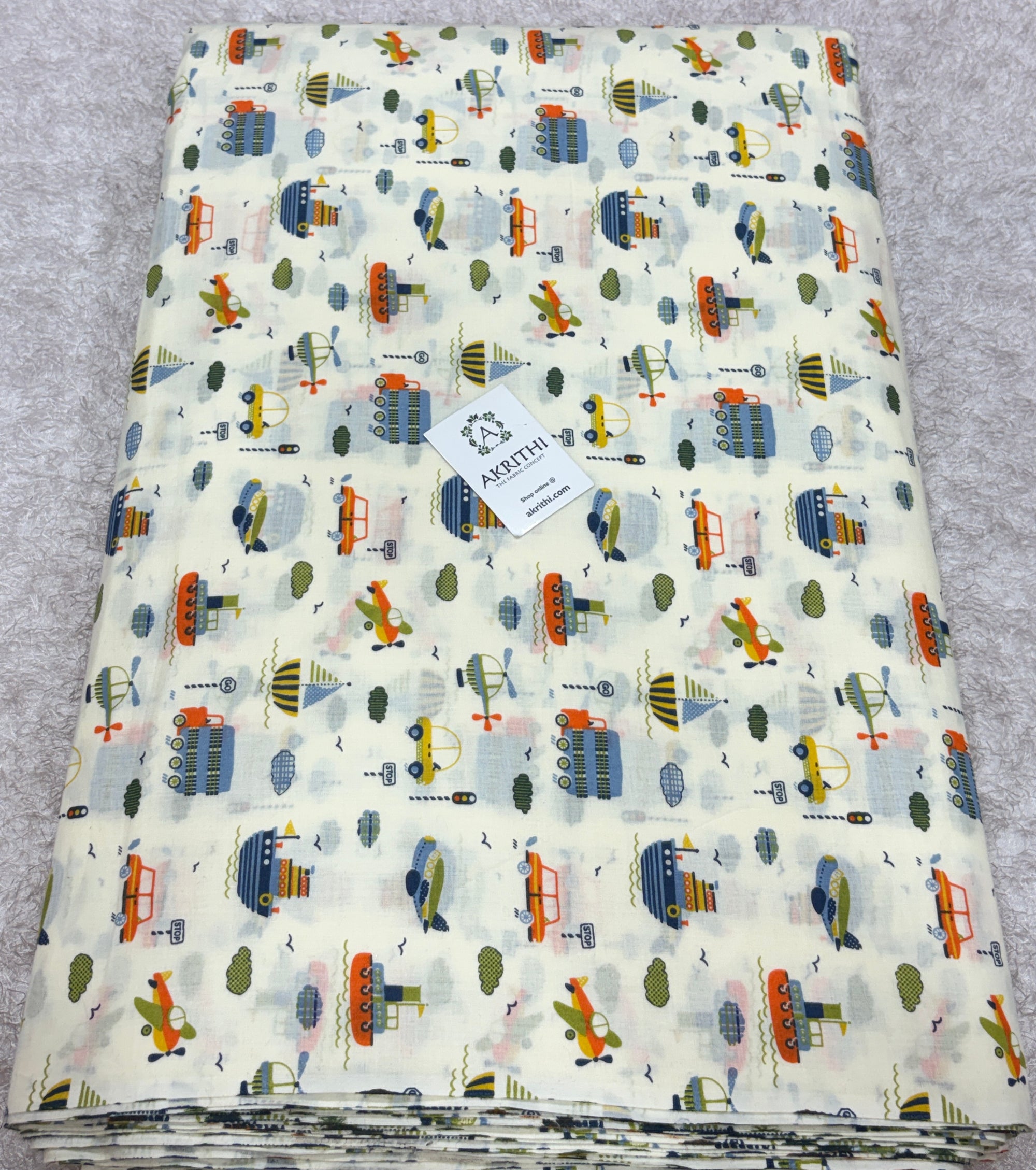 Kids Printed pure cotton fabric