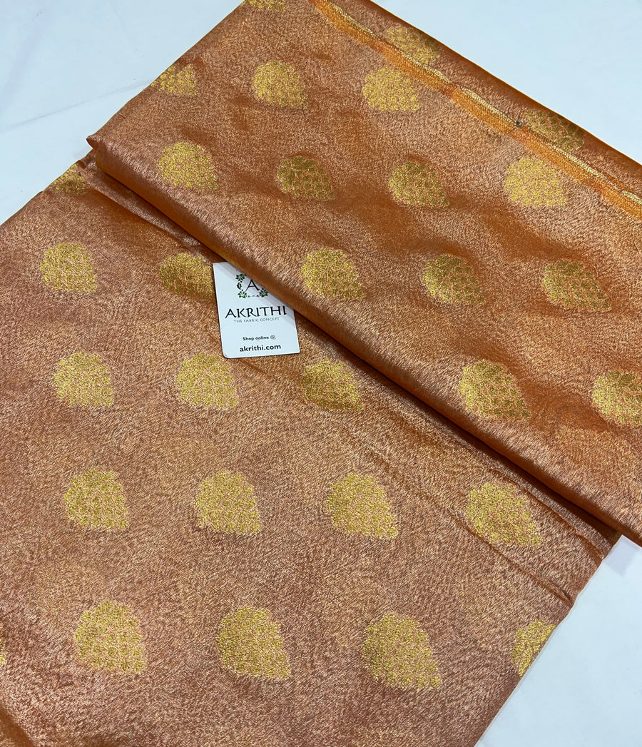 Pure Banarasi tissue brocade fabric