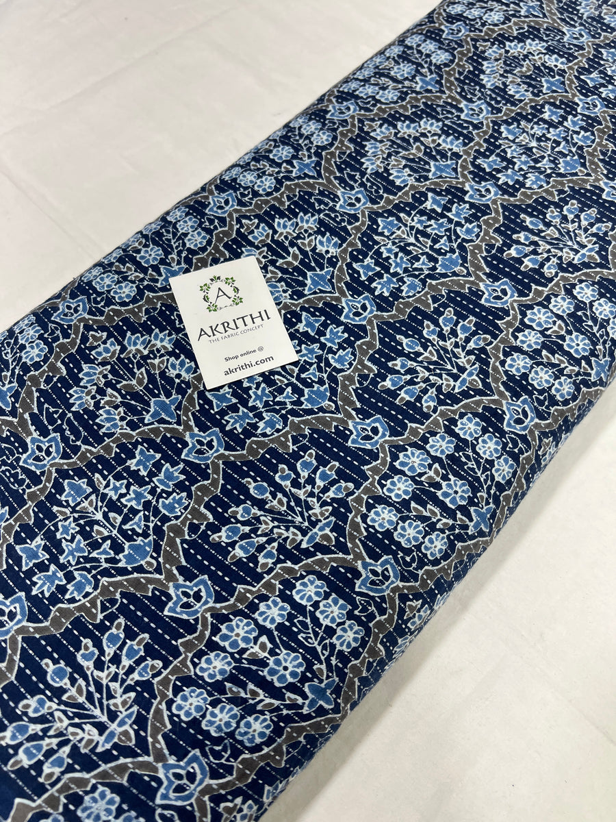 Kantha Printed pure cotton fabric