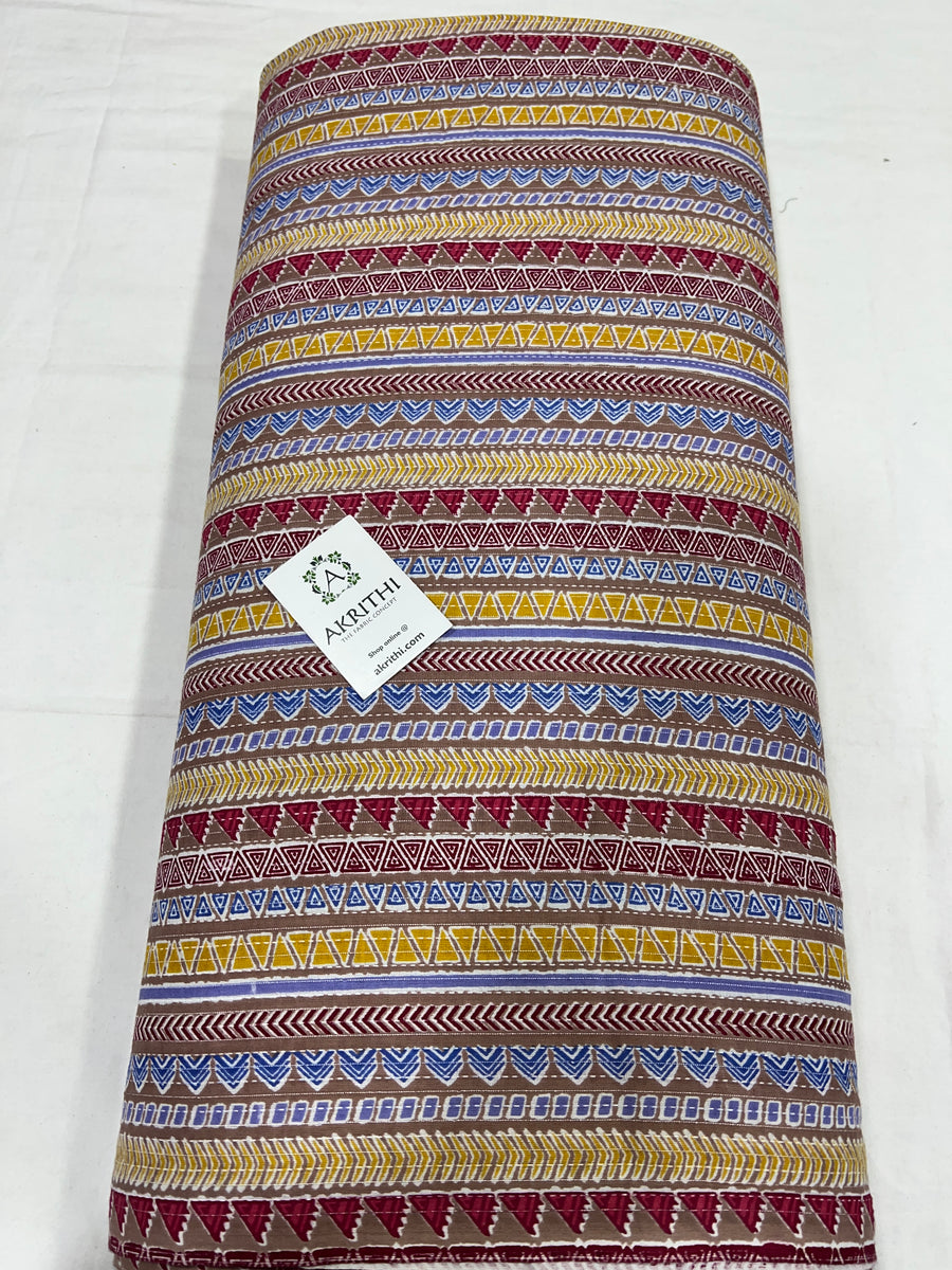 Kantha Printed pure cotton fabric