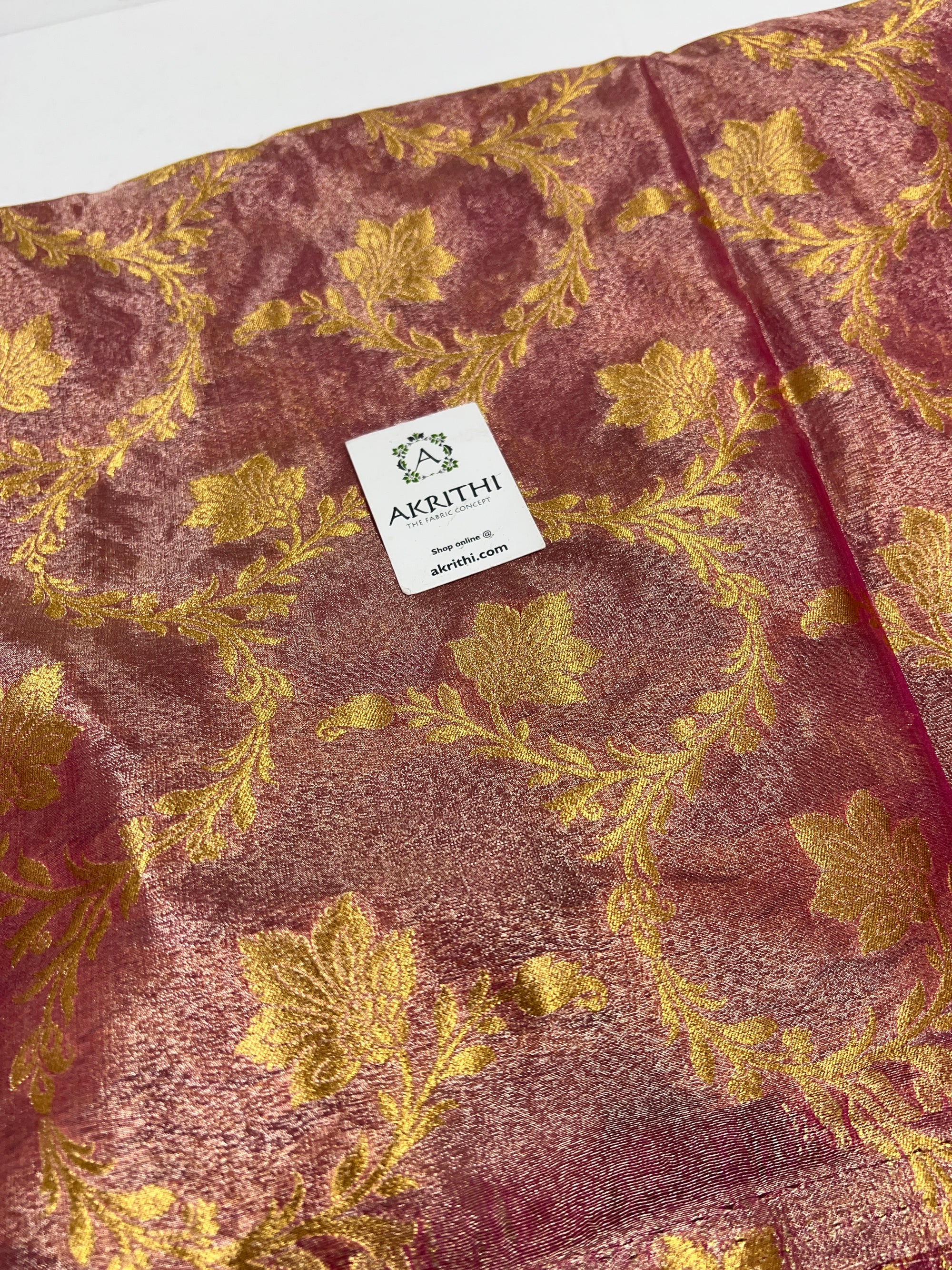 Pure Banarasi tissue brocade fabric