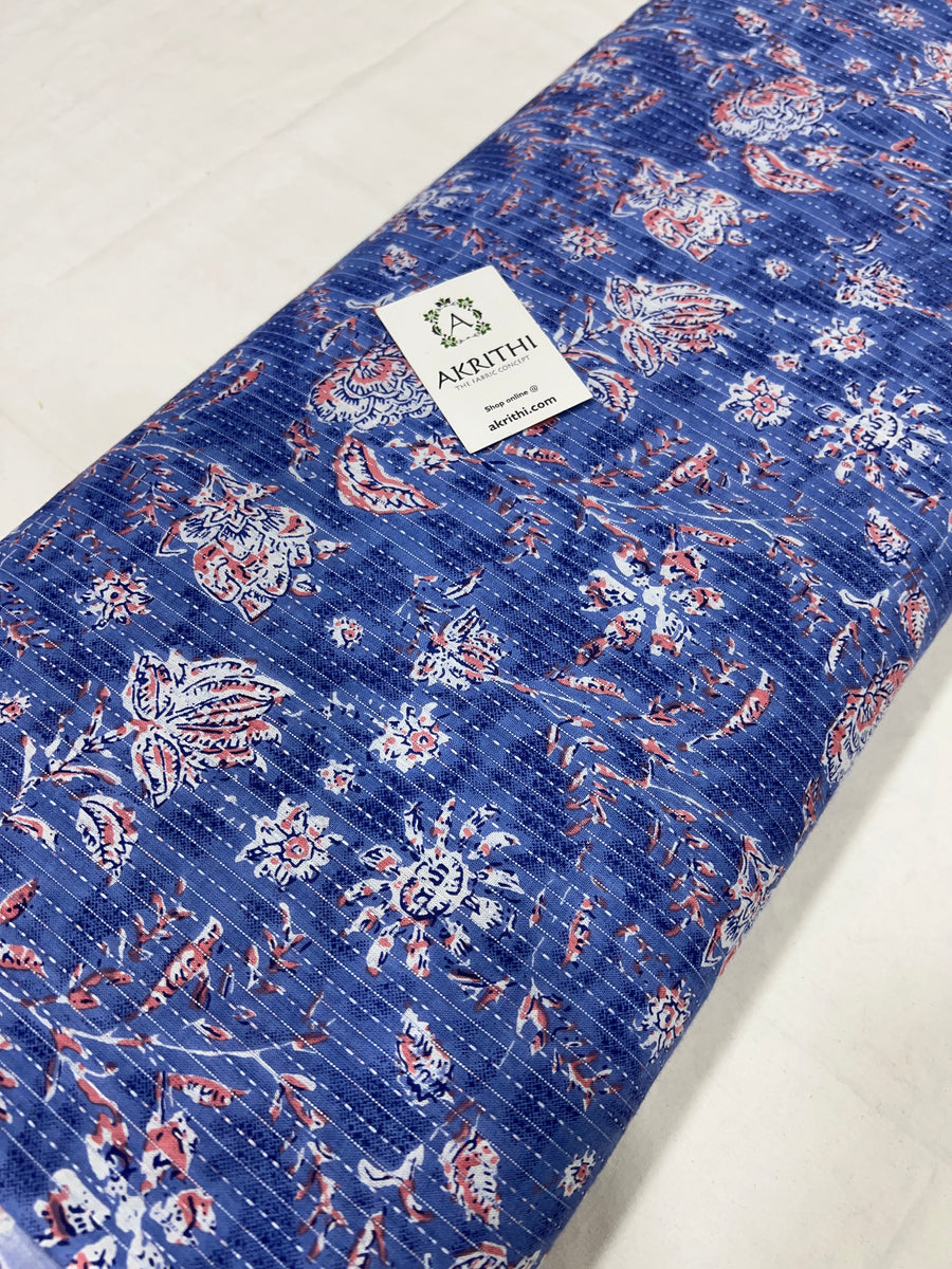 Kantha Printed pure cotton fabric