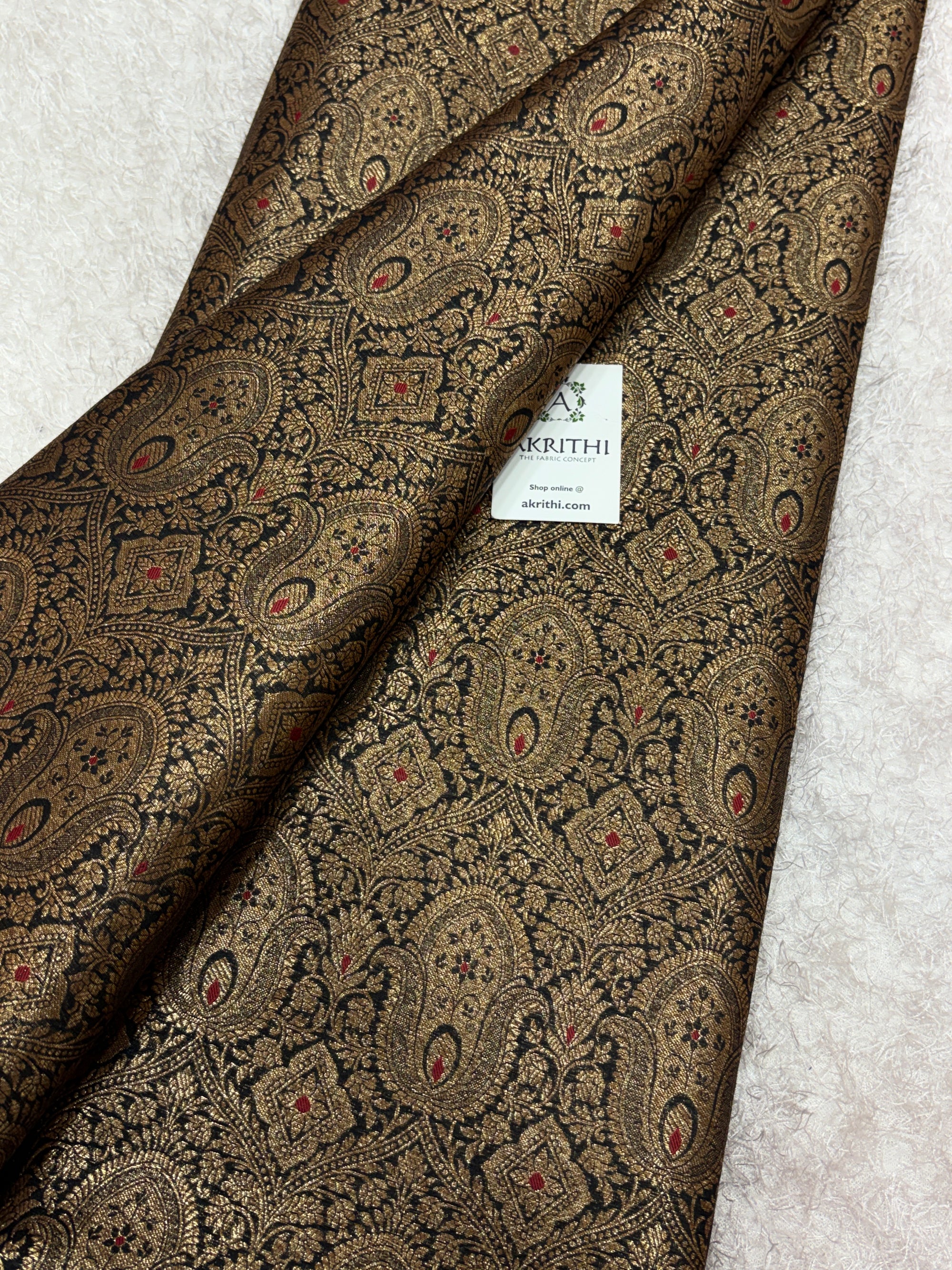 Pure Banarasi brocade fabric