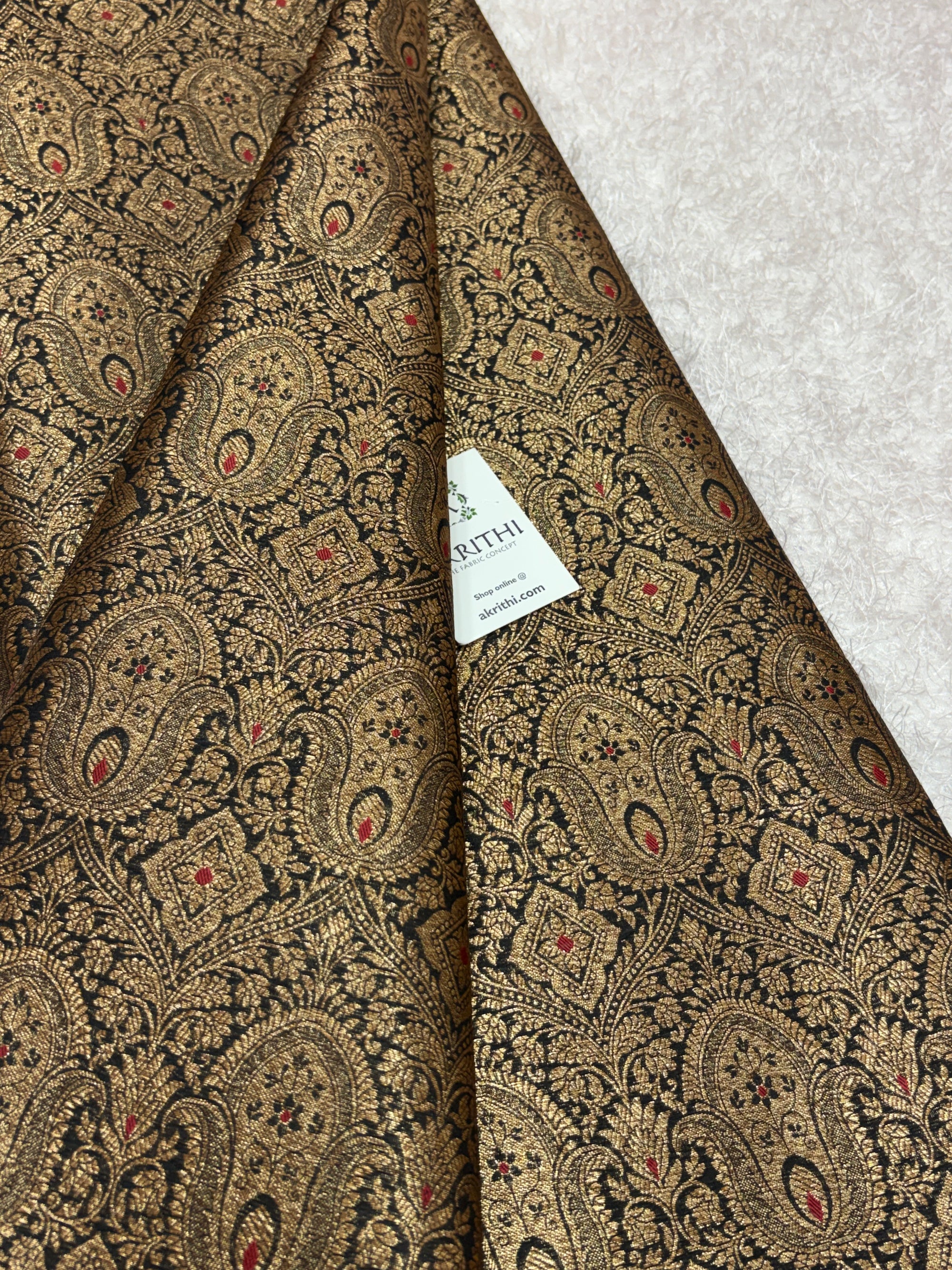 Pure Banarasi brocade fabric