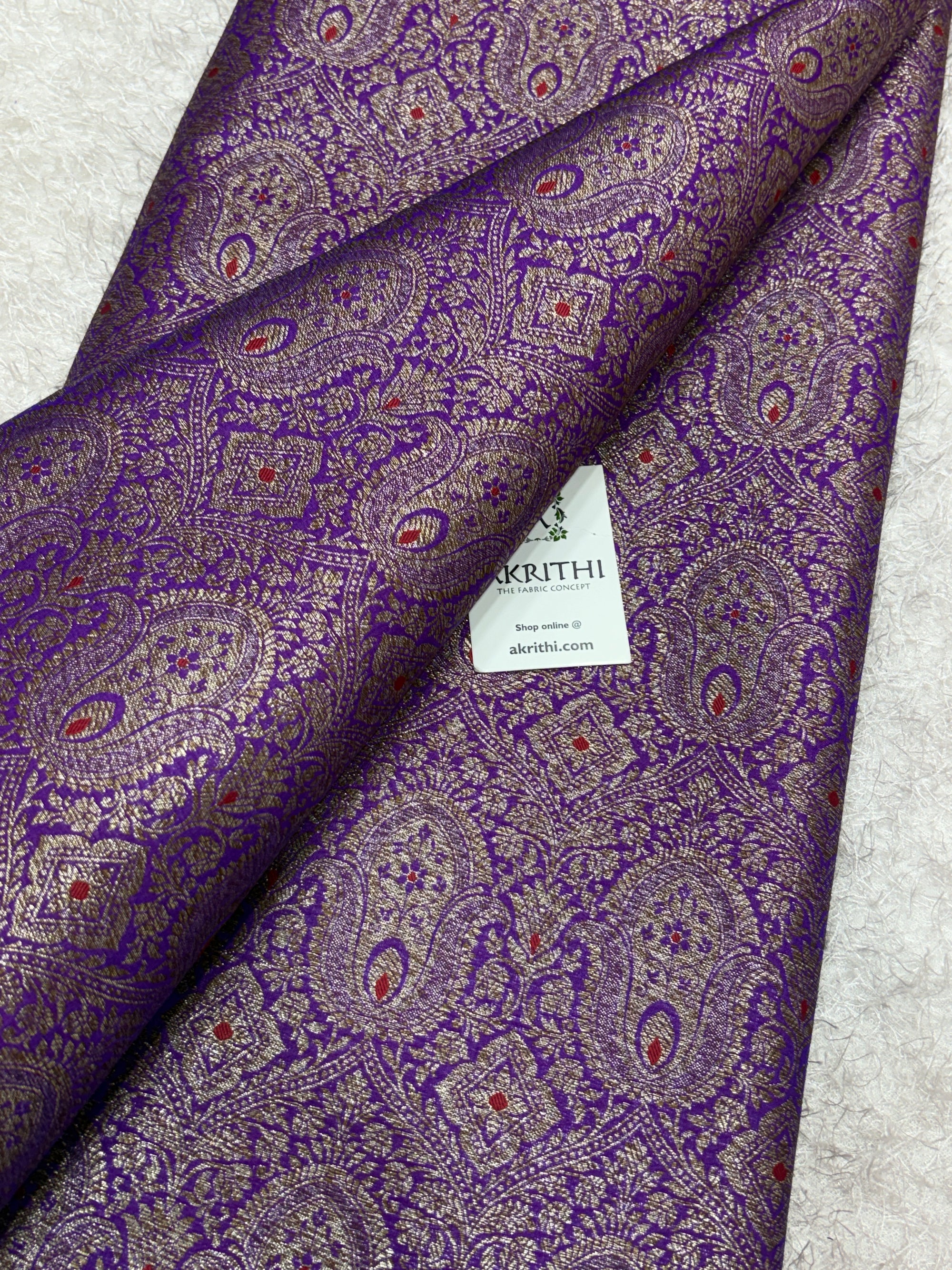Pure Banarasi brocade fabric