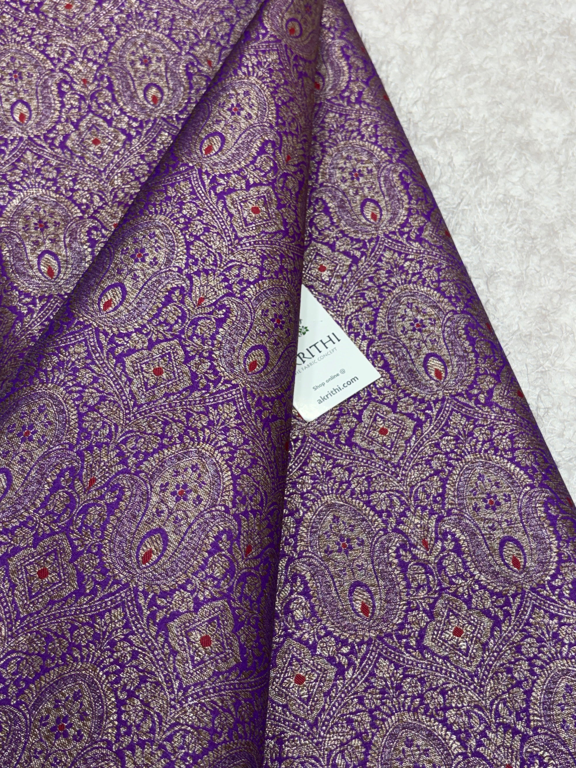 Pure Banarasi brocade fabric