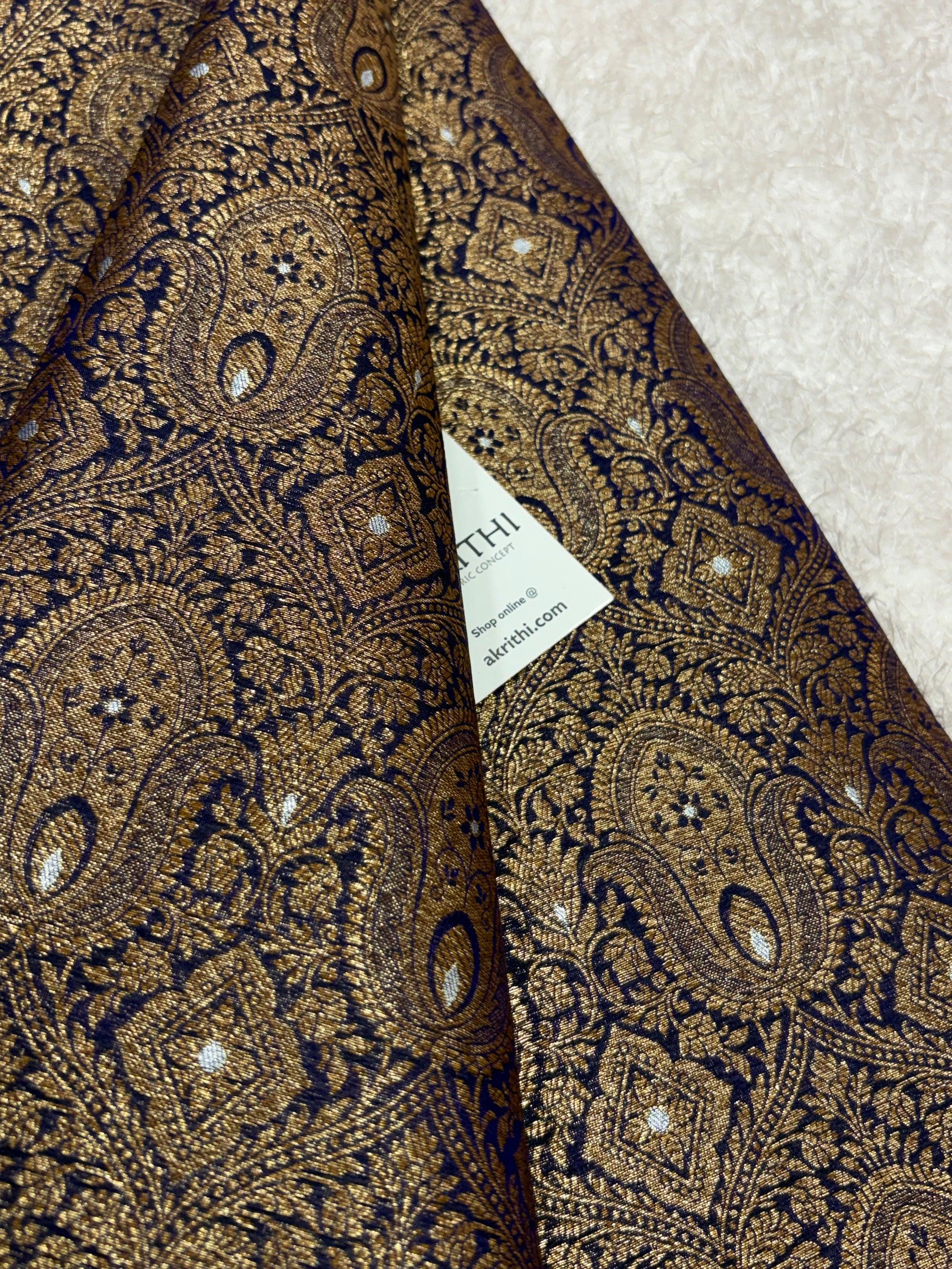 Pure Banarasi brocade fabric