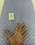 Embroidered net fabric