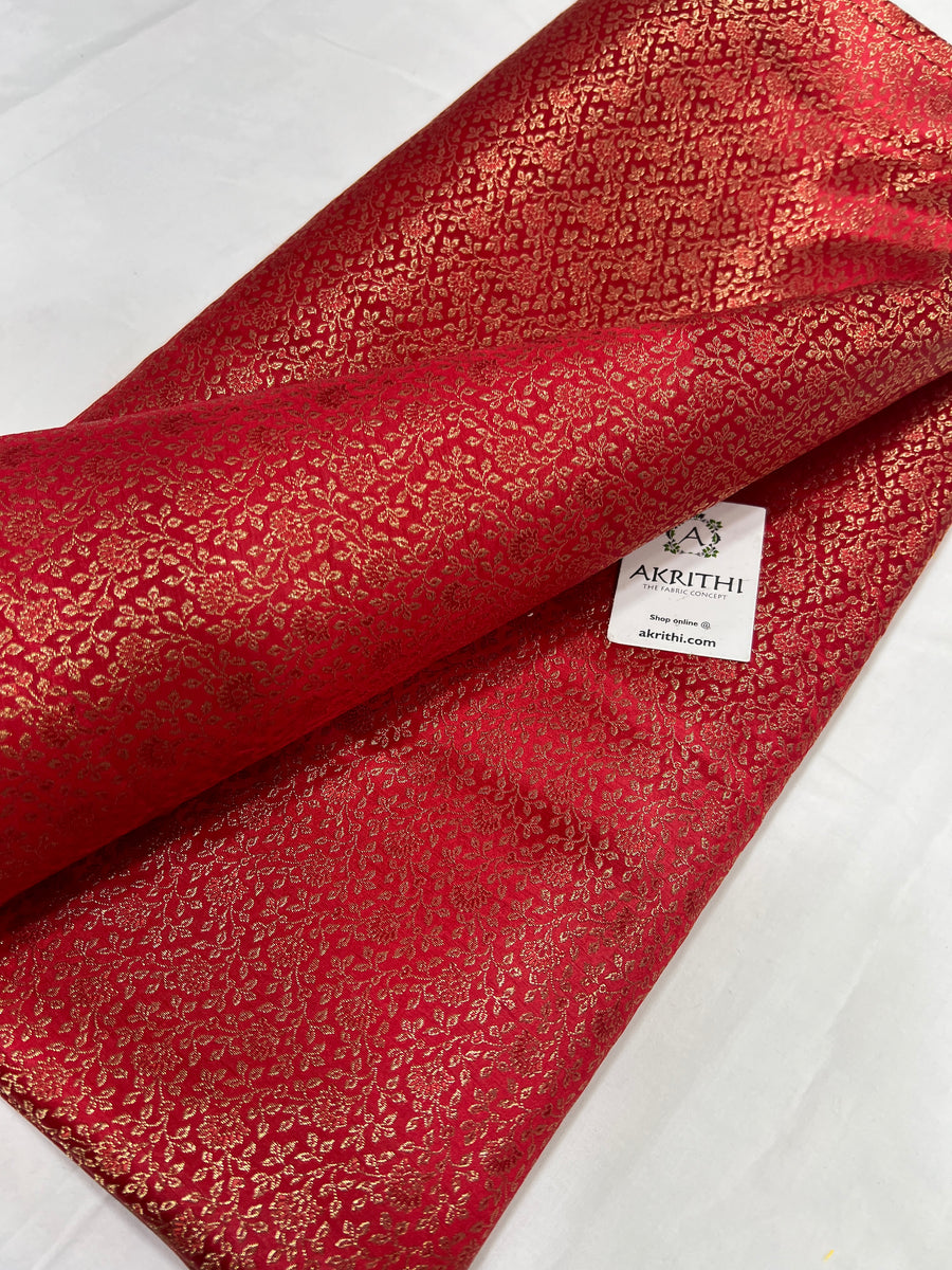 Pure Banarasi brocade fabric