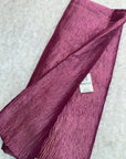 Banarasi pure silk crushed tissue fabric