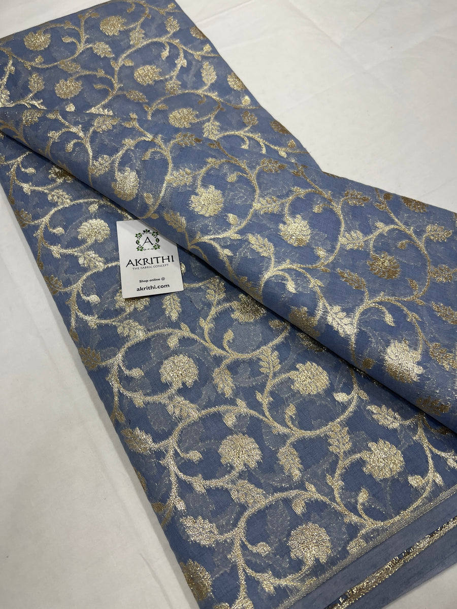 Banarasi chanderi cotton fabric