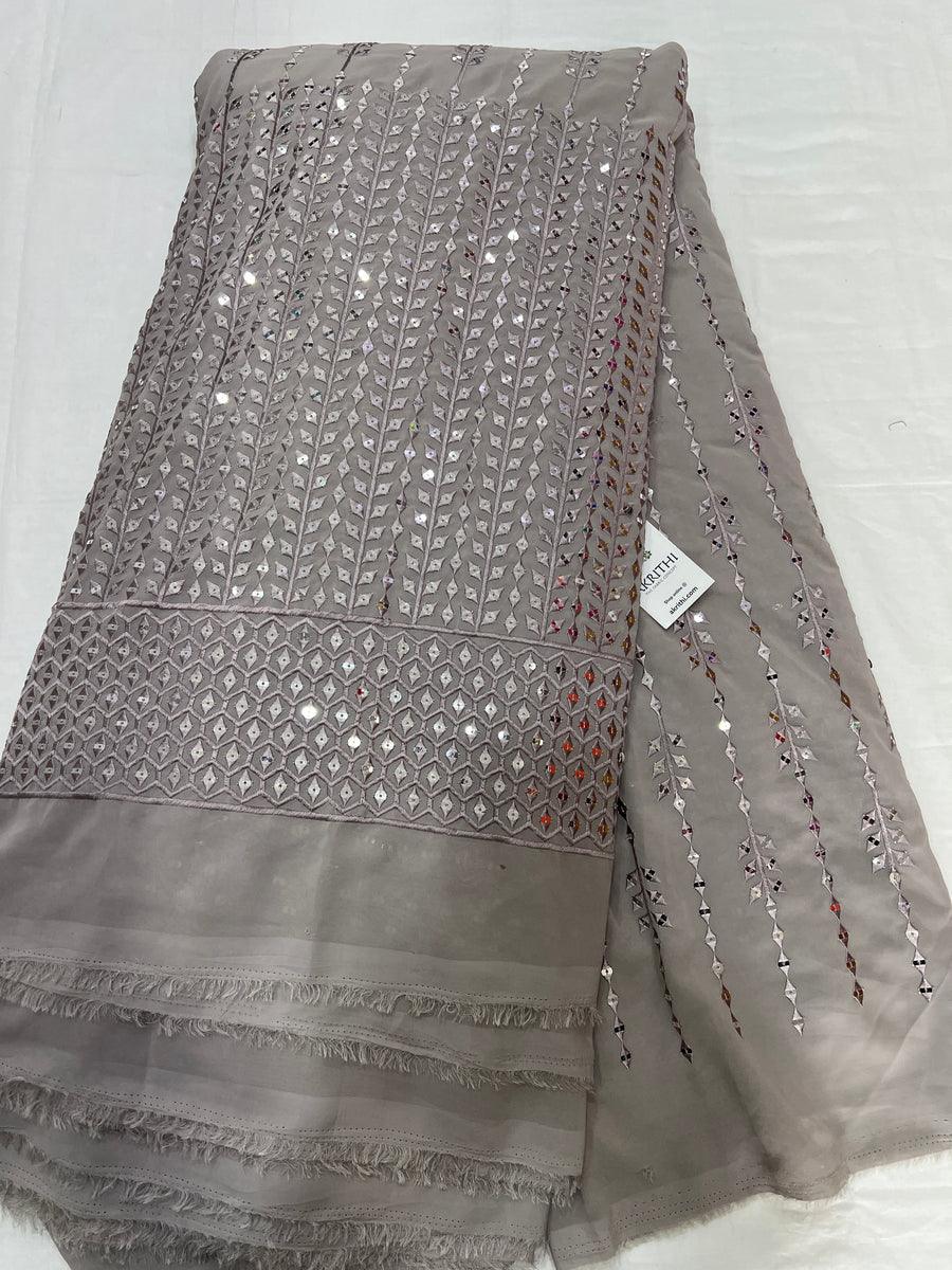 Embroidered georgette fabric