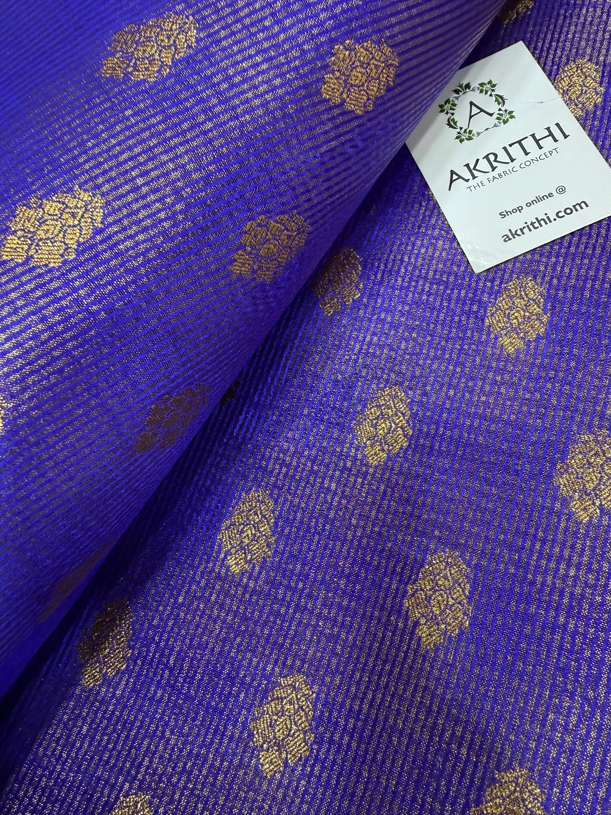 Pure Banarasi brocade fabric