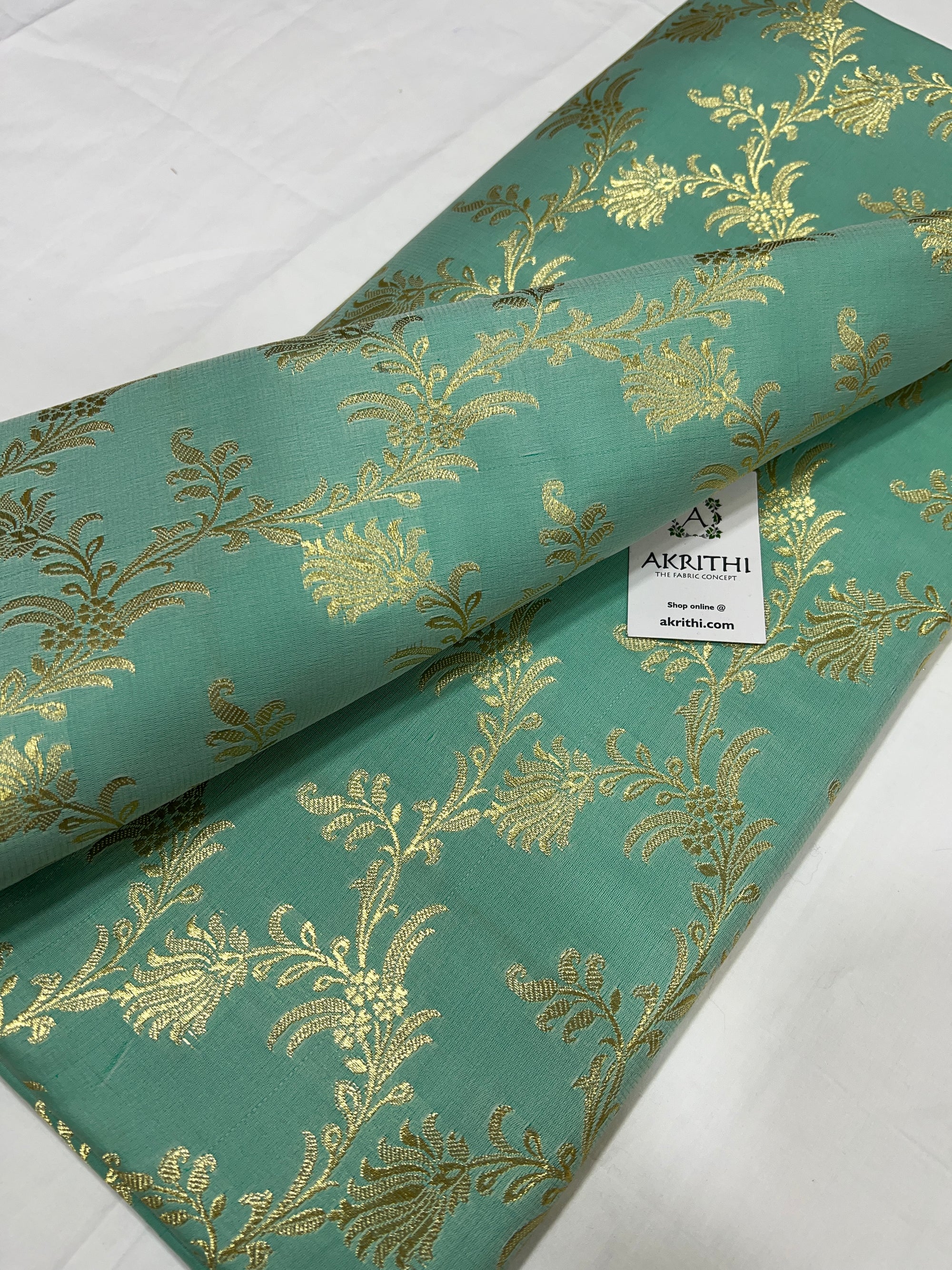 Pure Banarasi brocade fabric