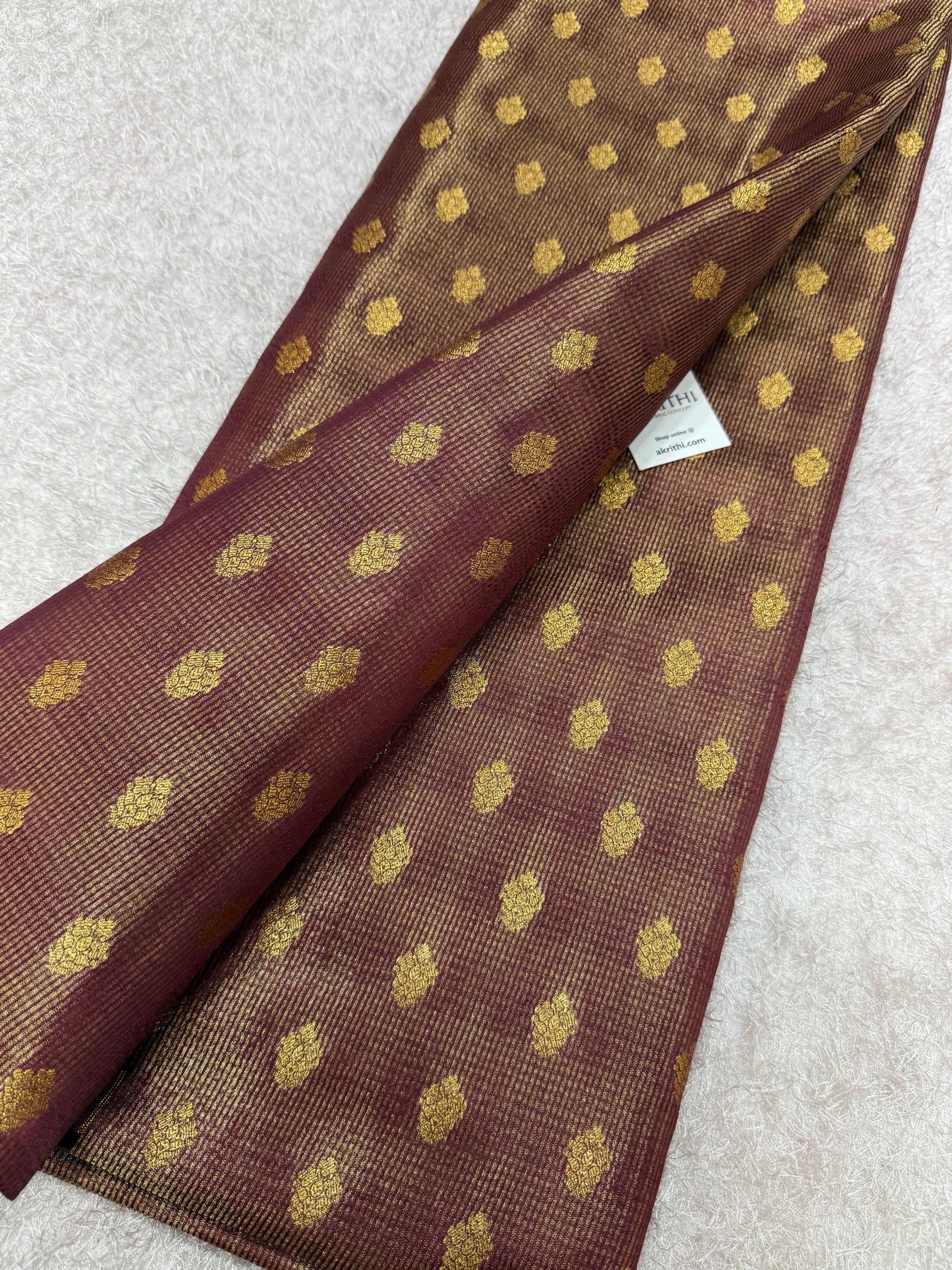 Pure Banarasi brocade fabric