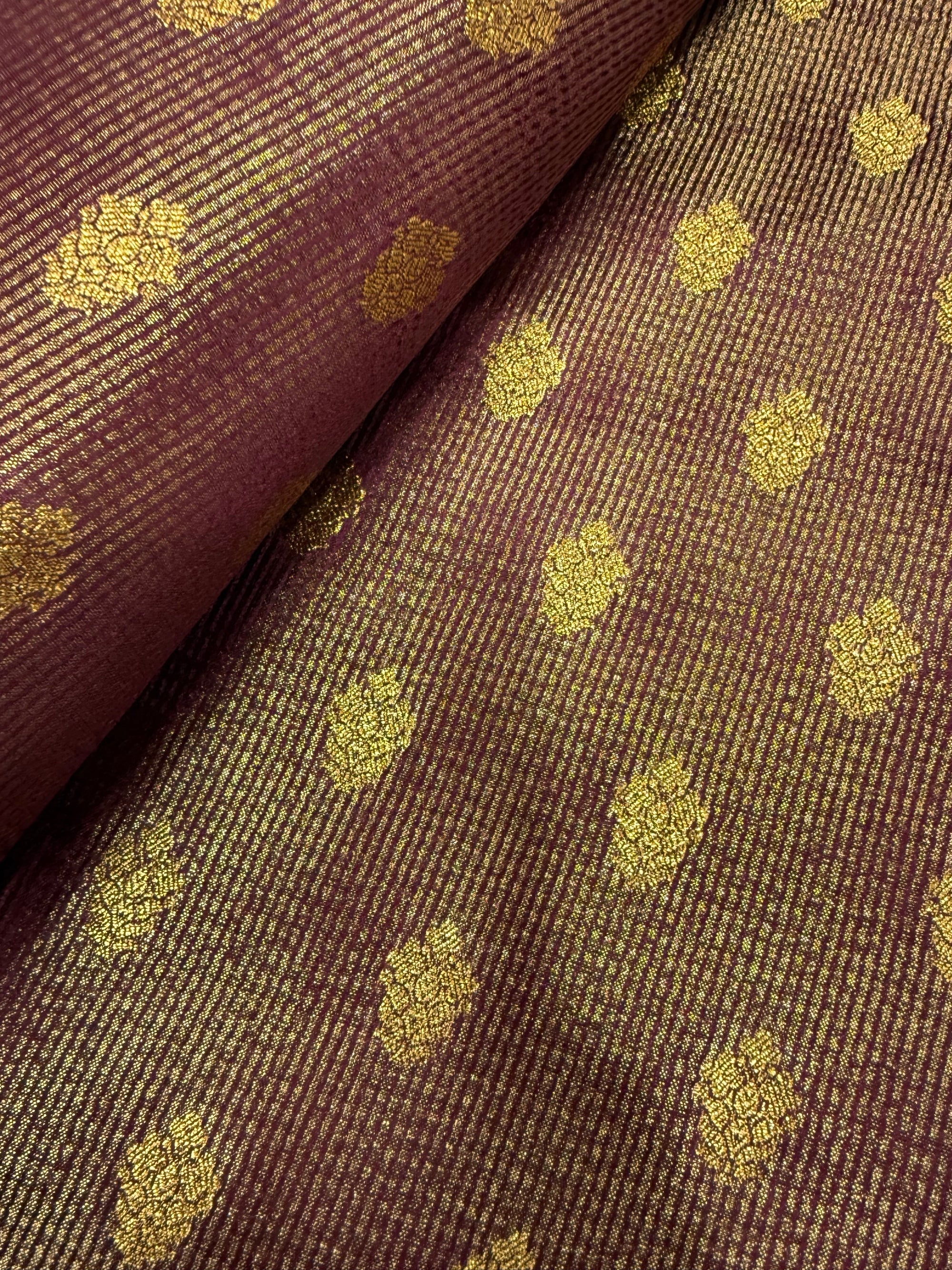 Pure Banarasi brocade fabric
