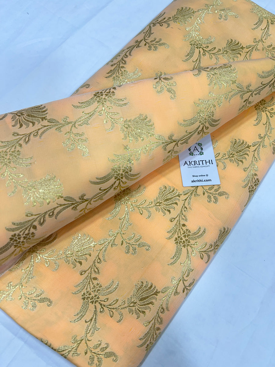 Pure Banarasi brocade fabric