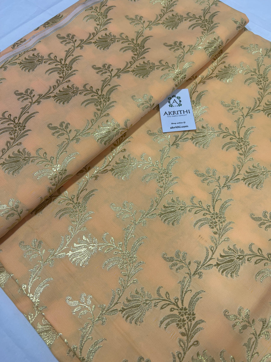 Pure Banarasi brocade fabric