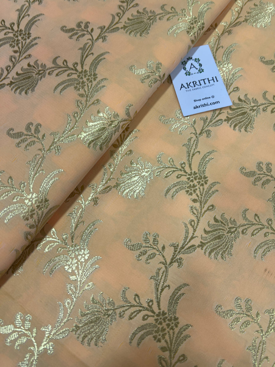 Pure Banarasi brocade fabric