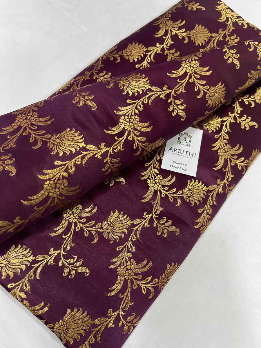 Pure Banarasi brocade fabric