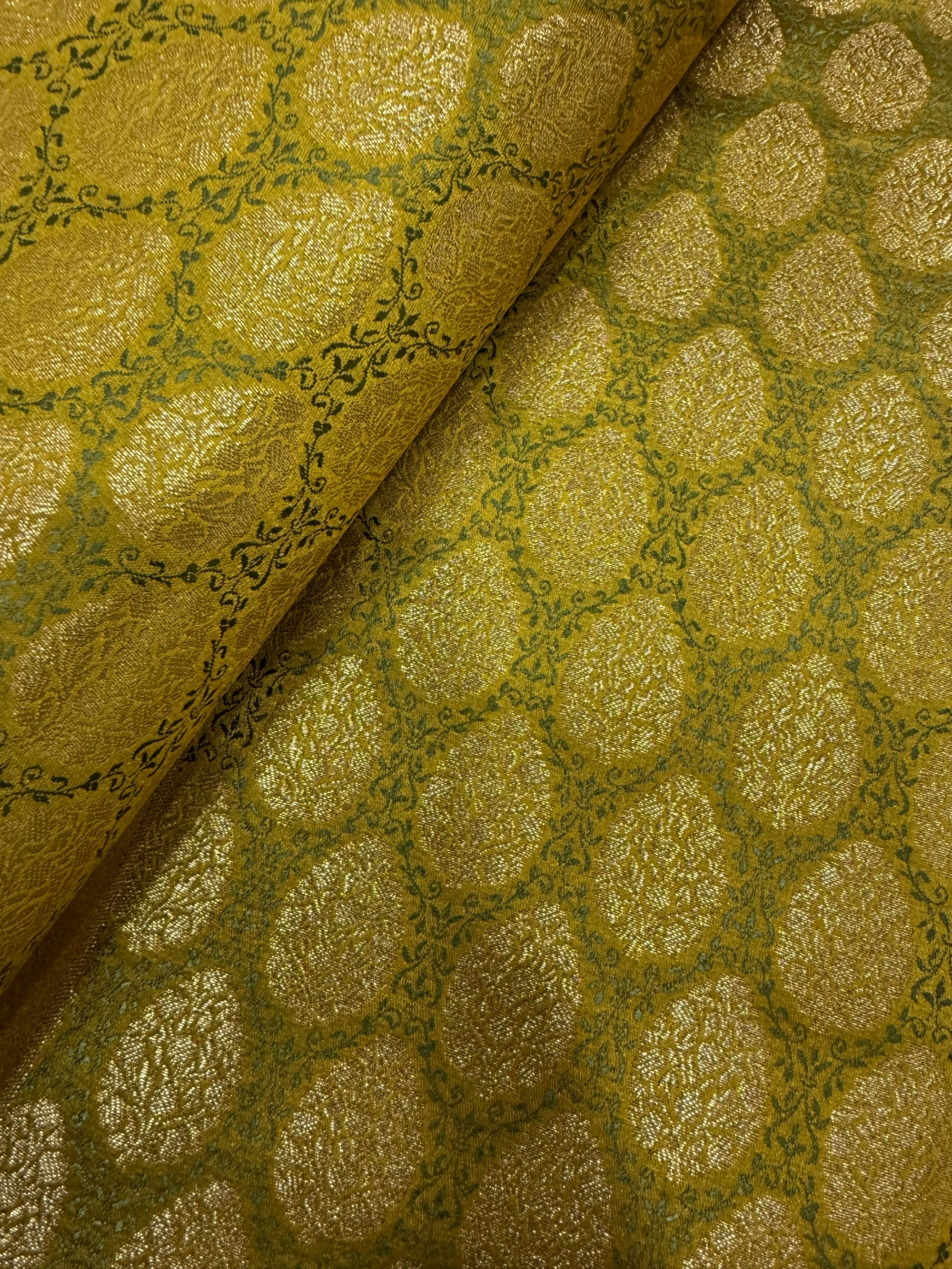 Pure Banarasi brocade fabric