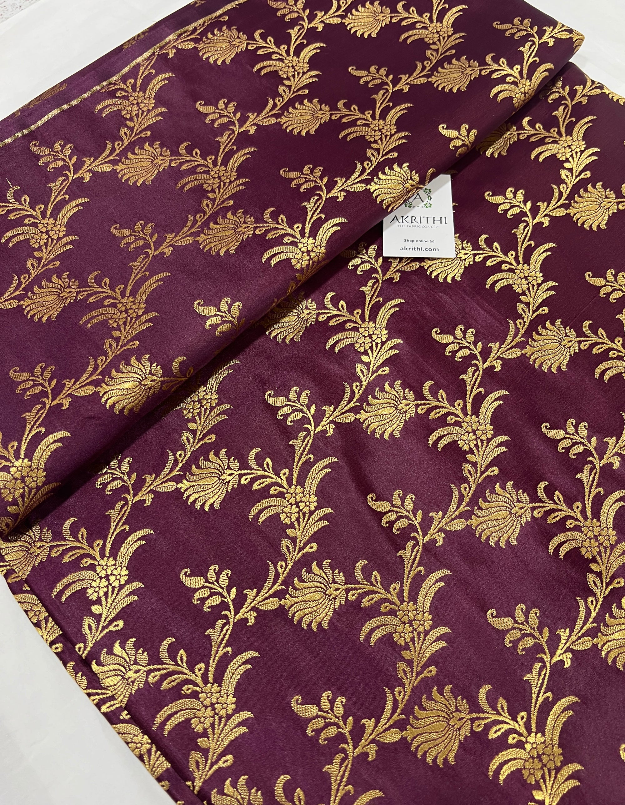 Pure Banarasi brocade fabric