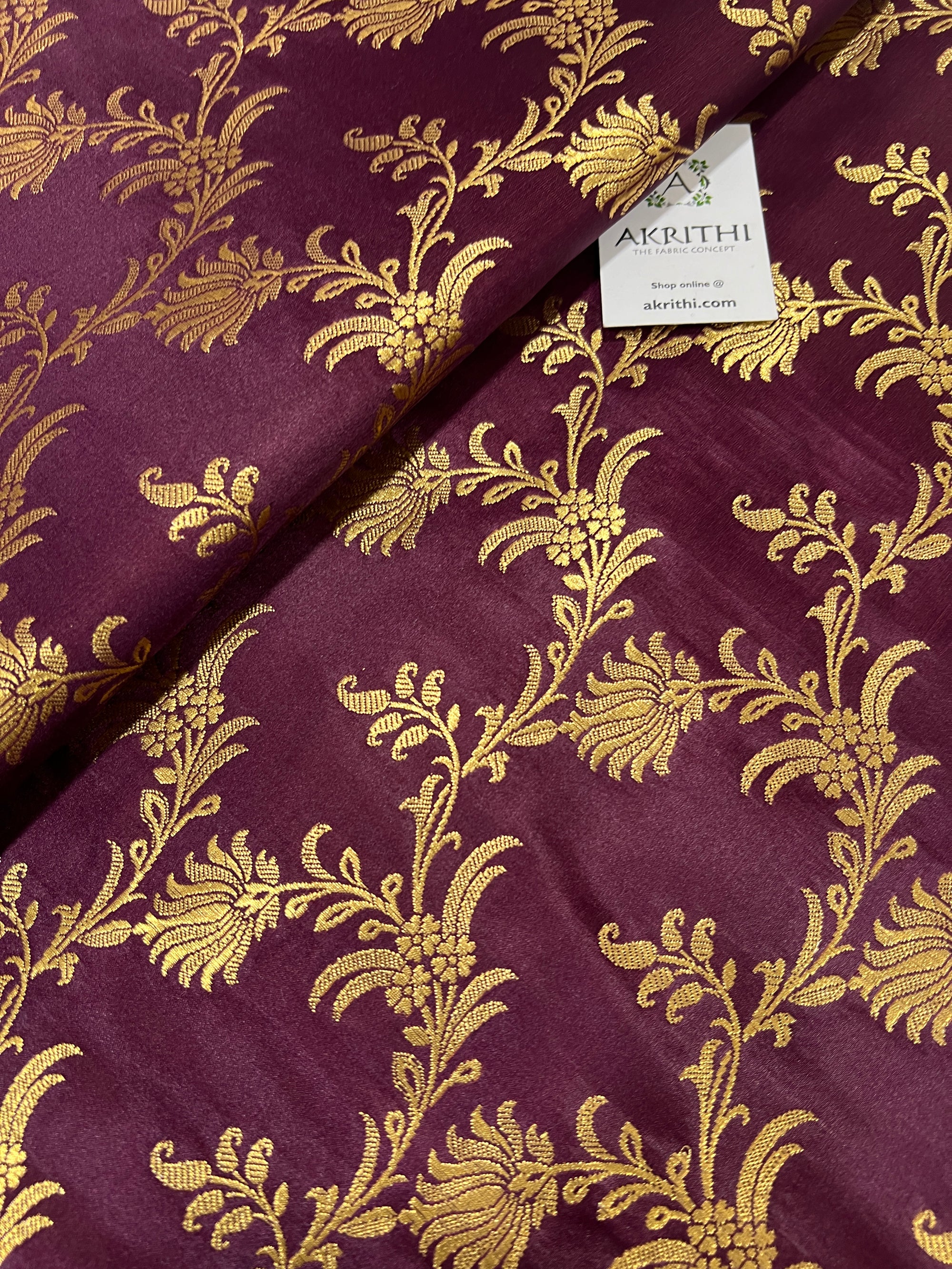 Pure Banarasi brocade fabric