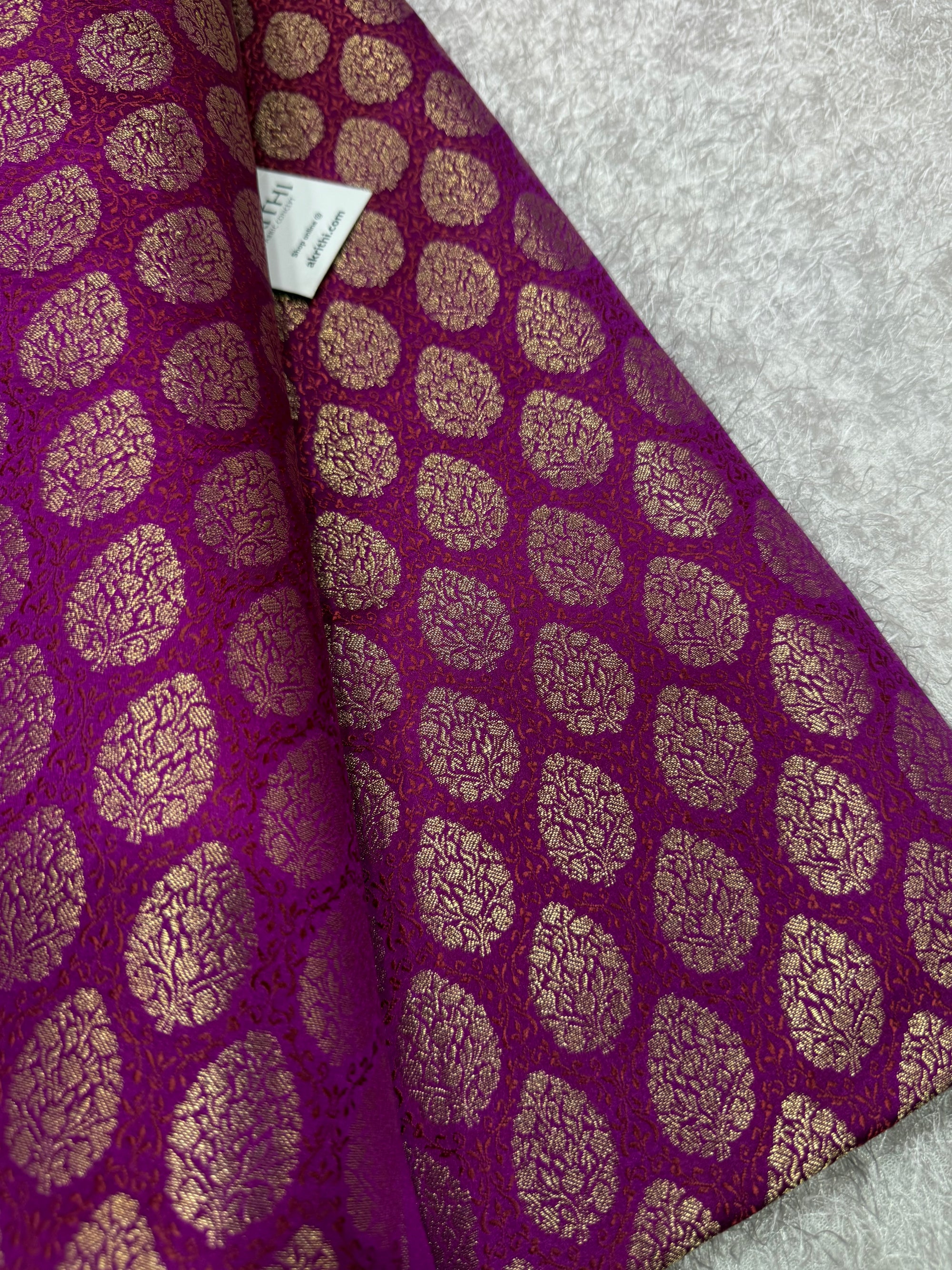 Pure Banarasi brocade fabric