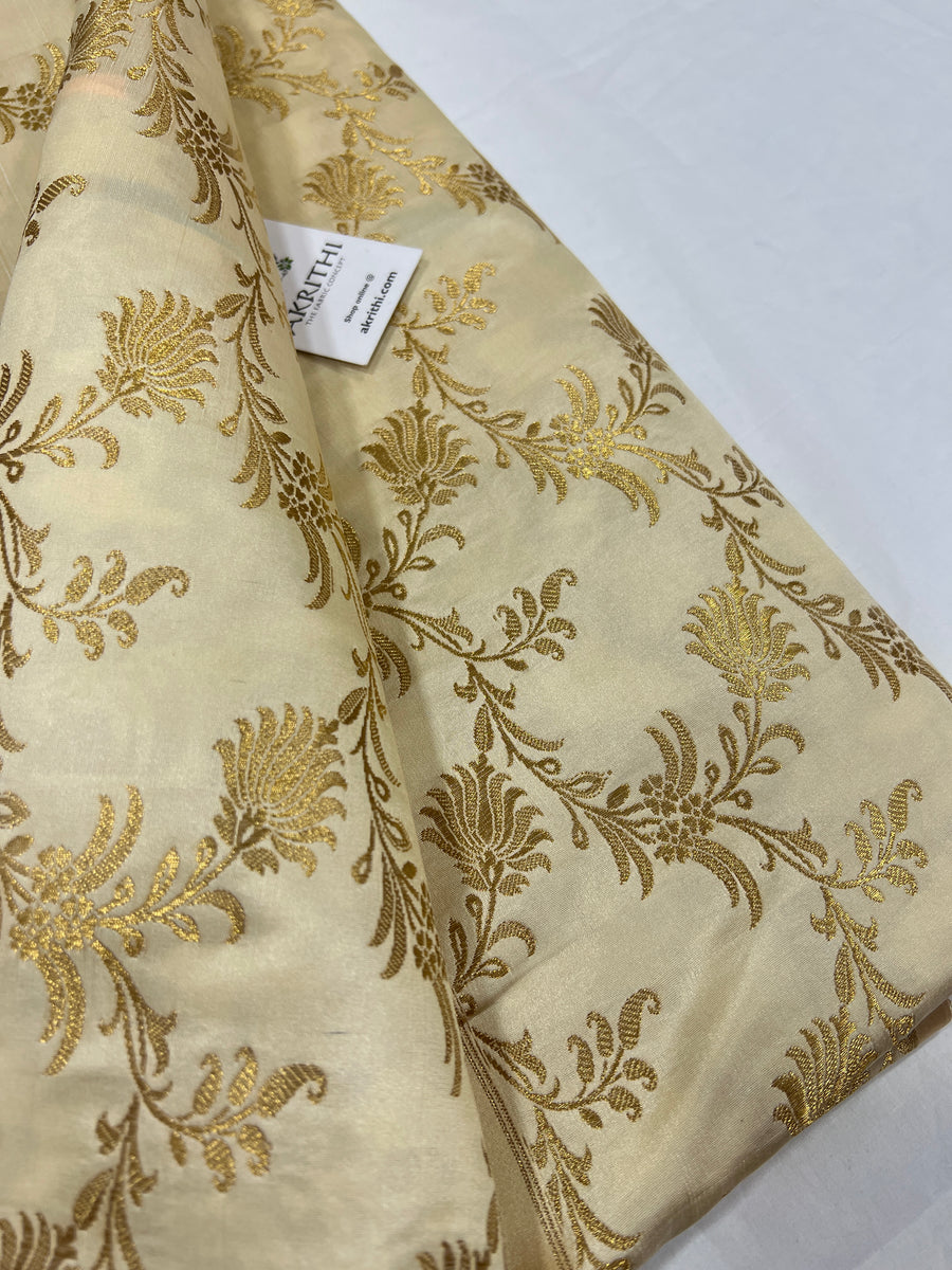 Pure Banarasi brocade fabric