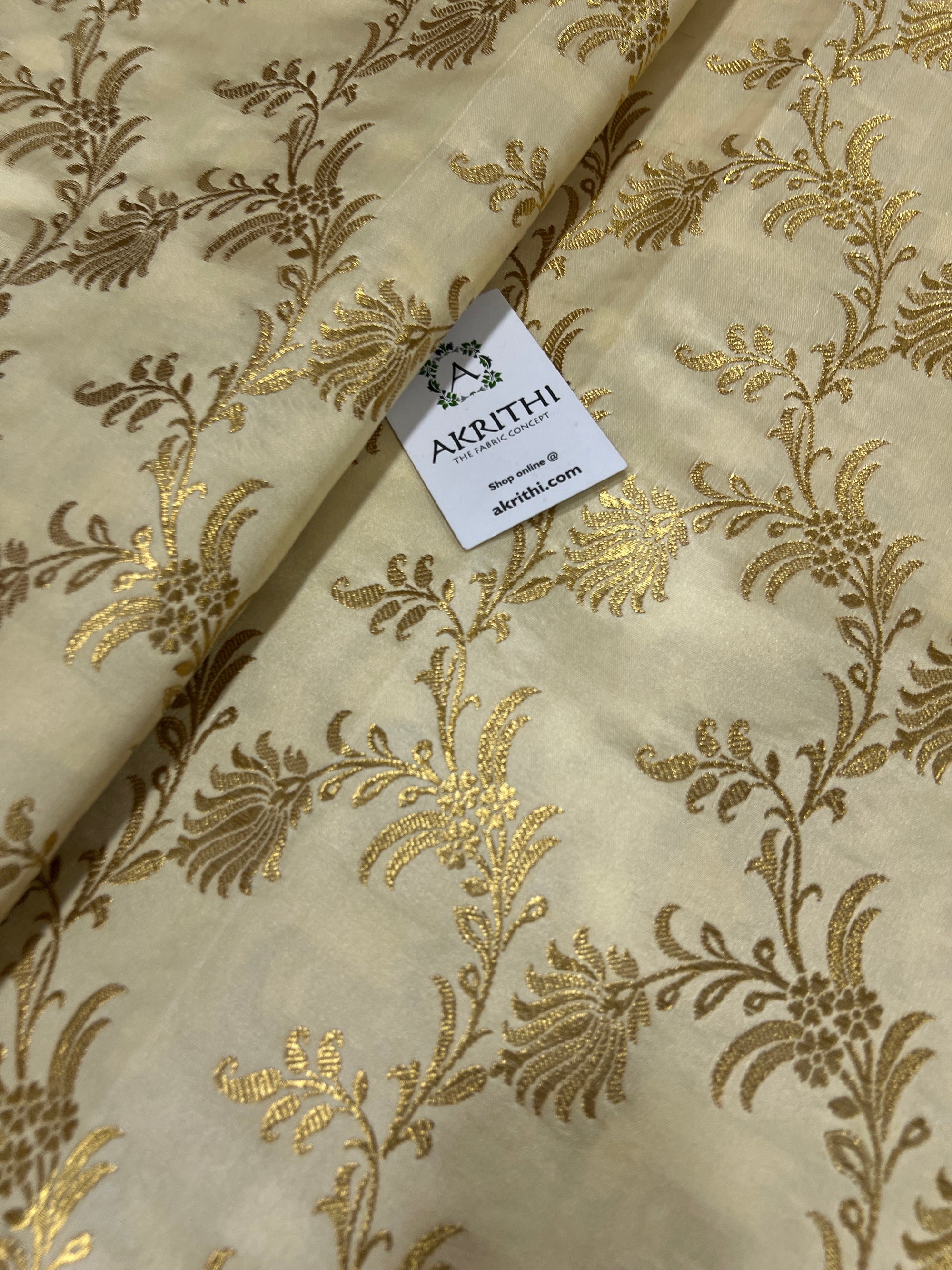 Pure Banarasi brocade fabric