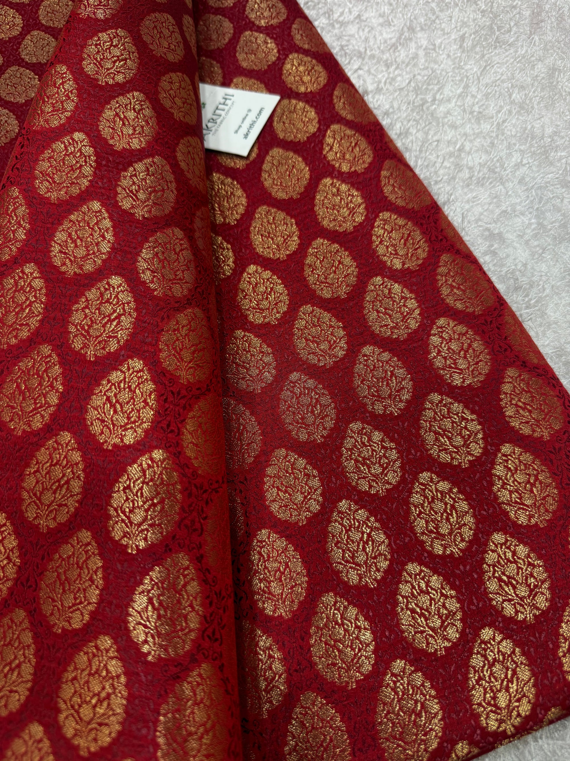 Pure Banarasi brocade fabric