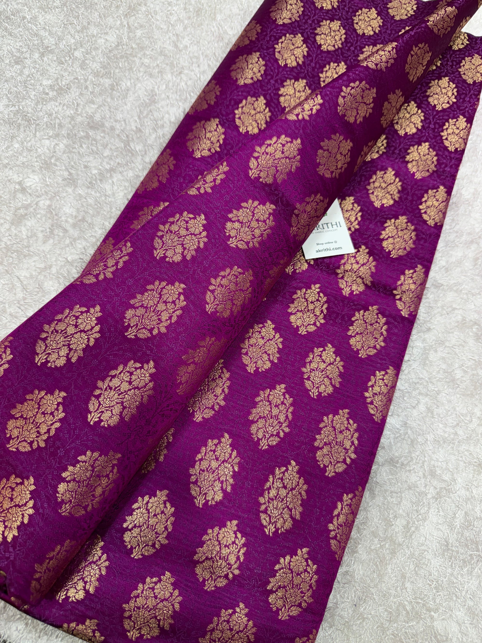 Pure Banarasi brocade fabric