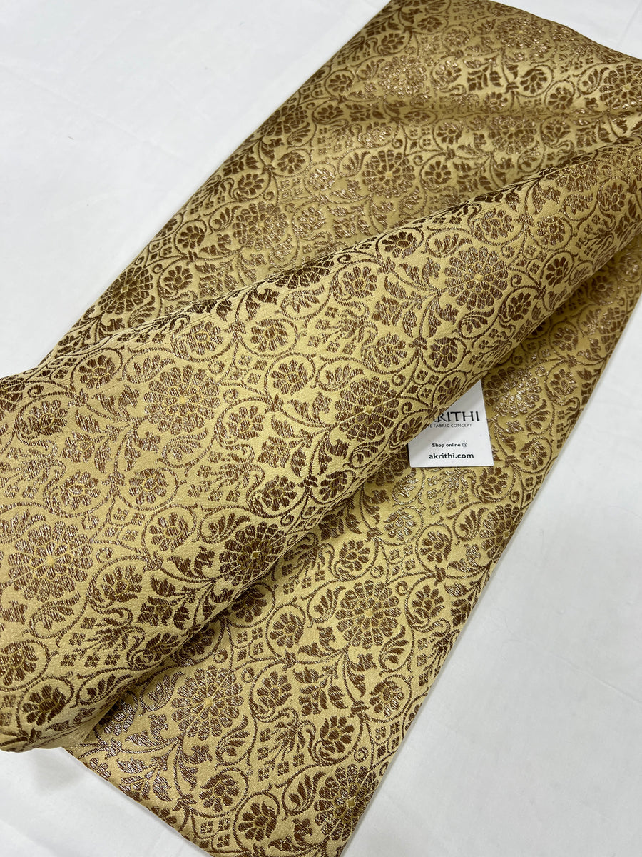 Pure Banarasi brocade fabric