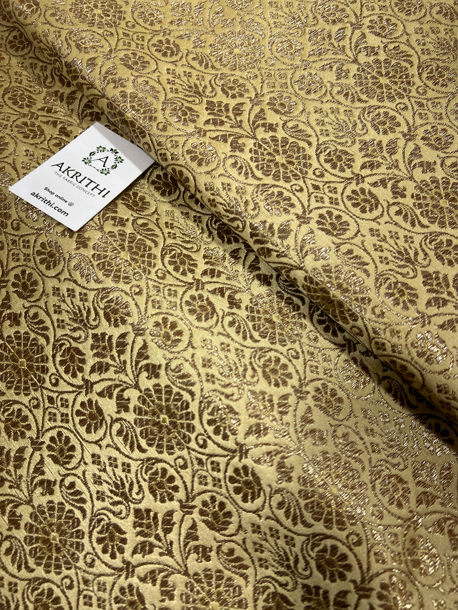 Pure Banarasi brocade fabric