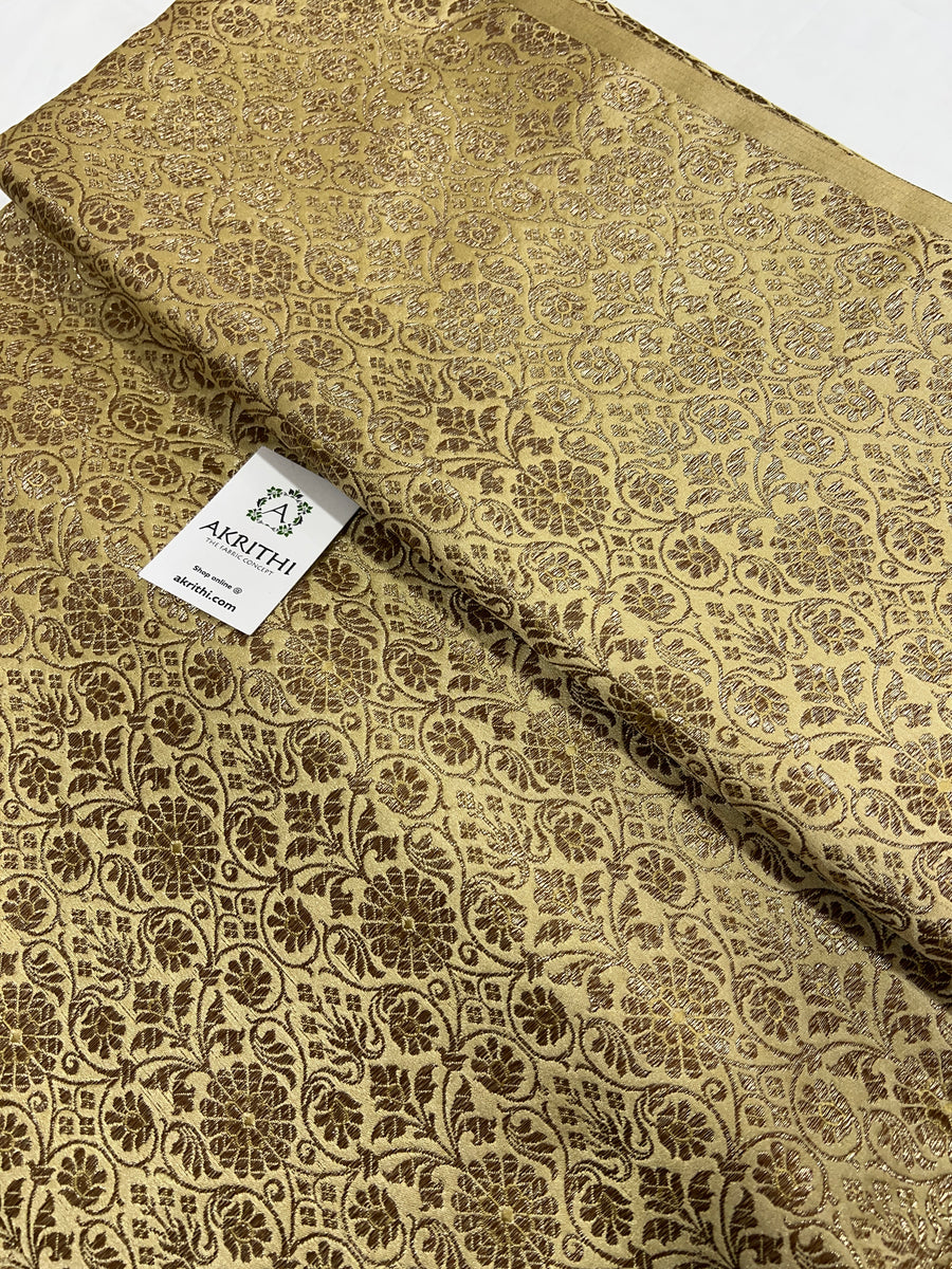 Pure Banarasi brocade fabric