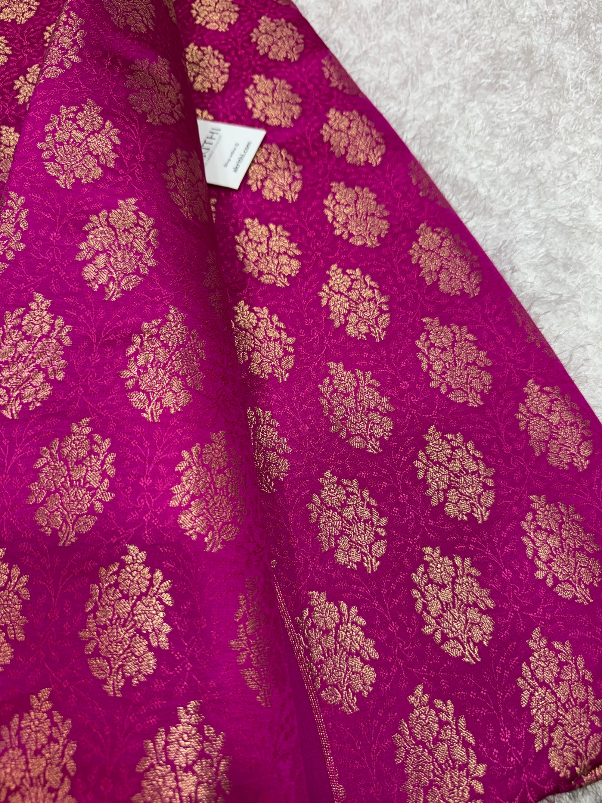 Pure Banarasi brocade fabric