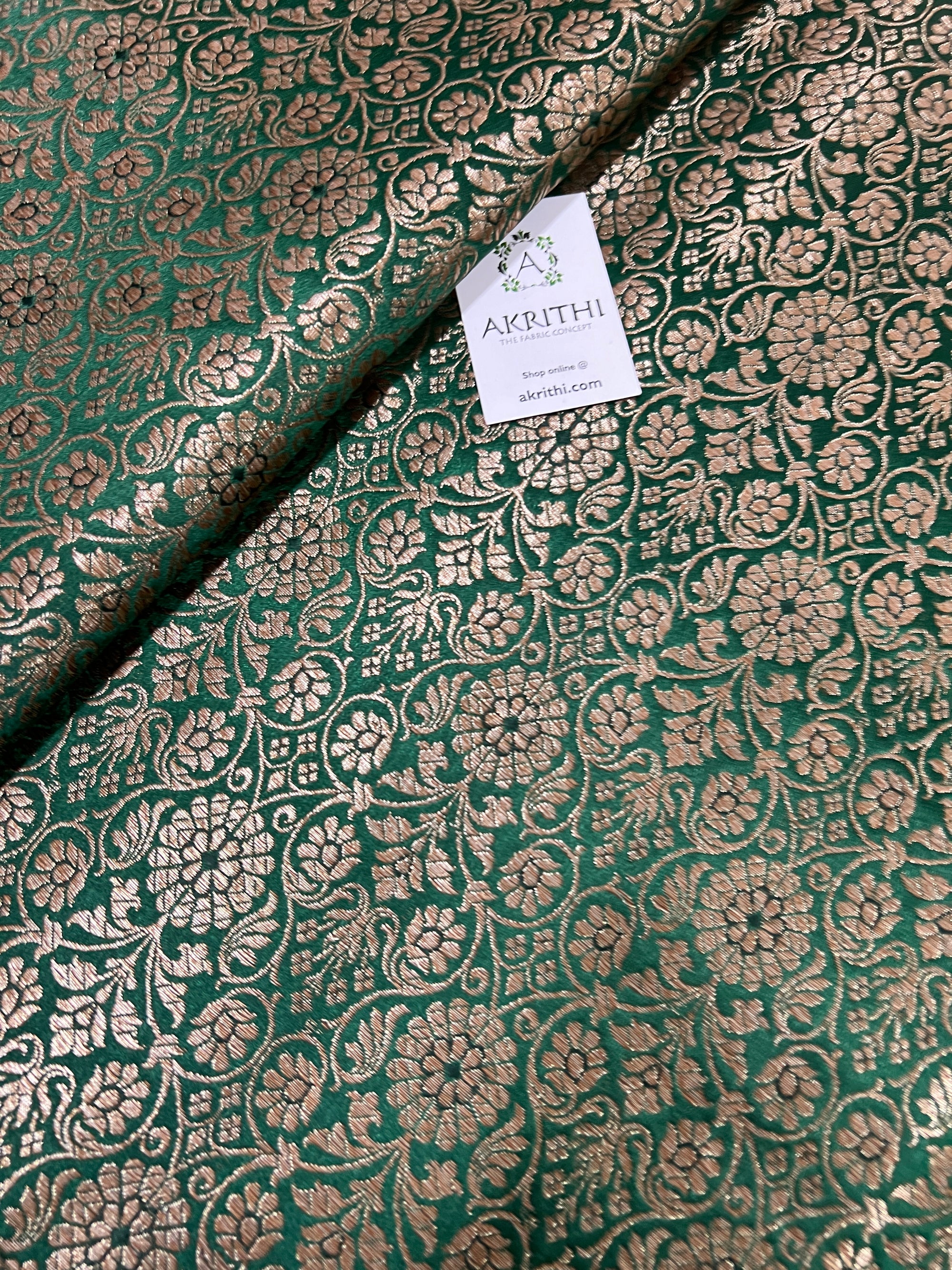 Pure Banarasi brocade fabric