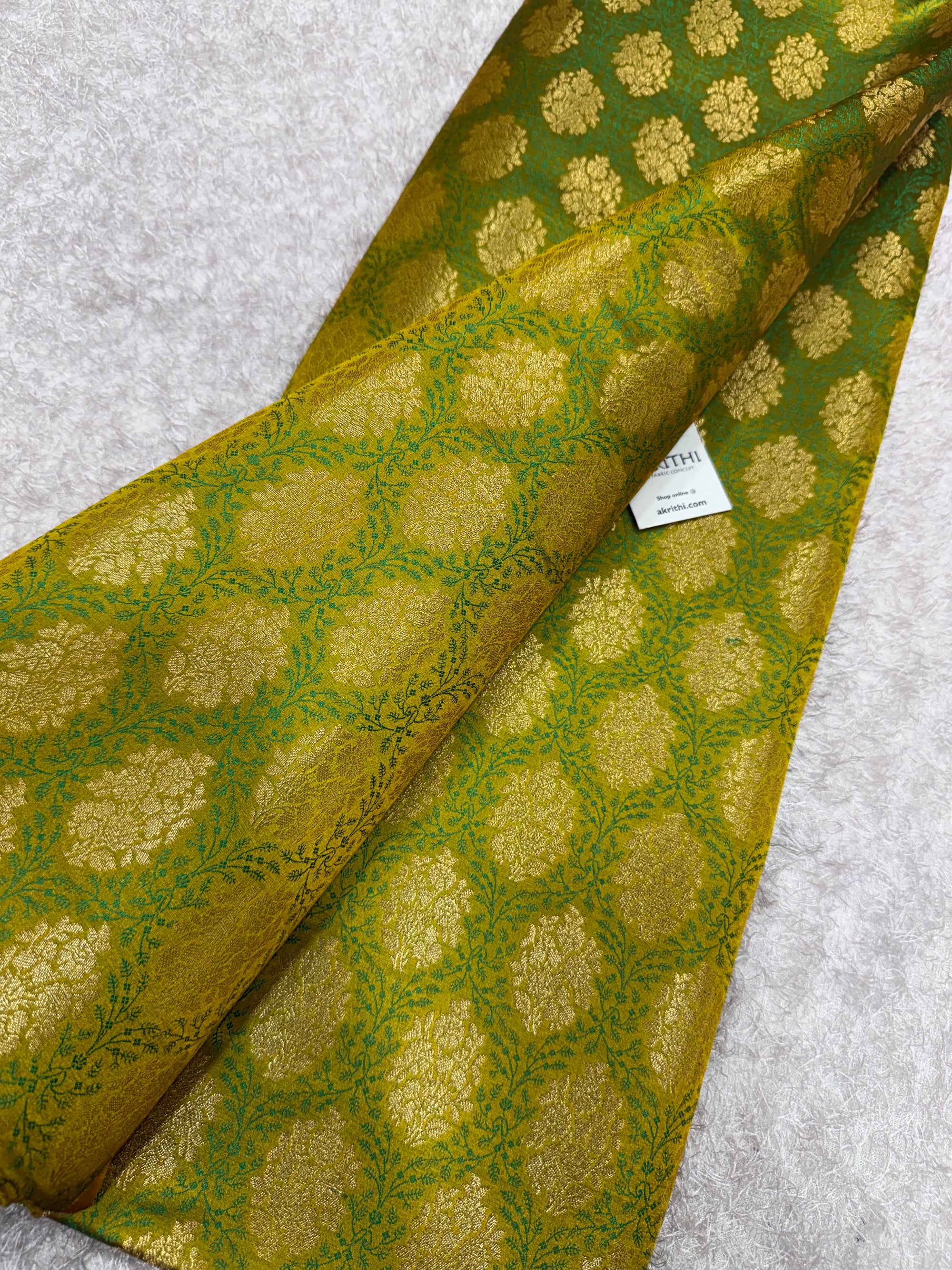 Pure Banarasi brocade fabric