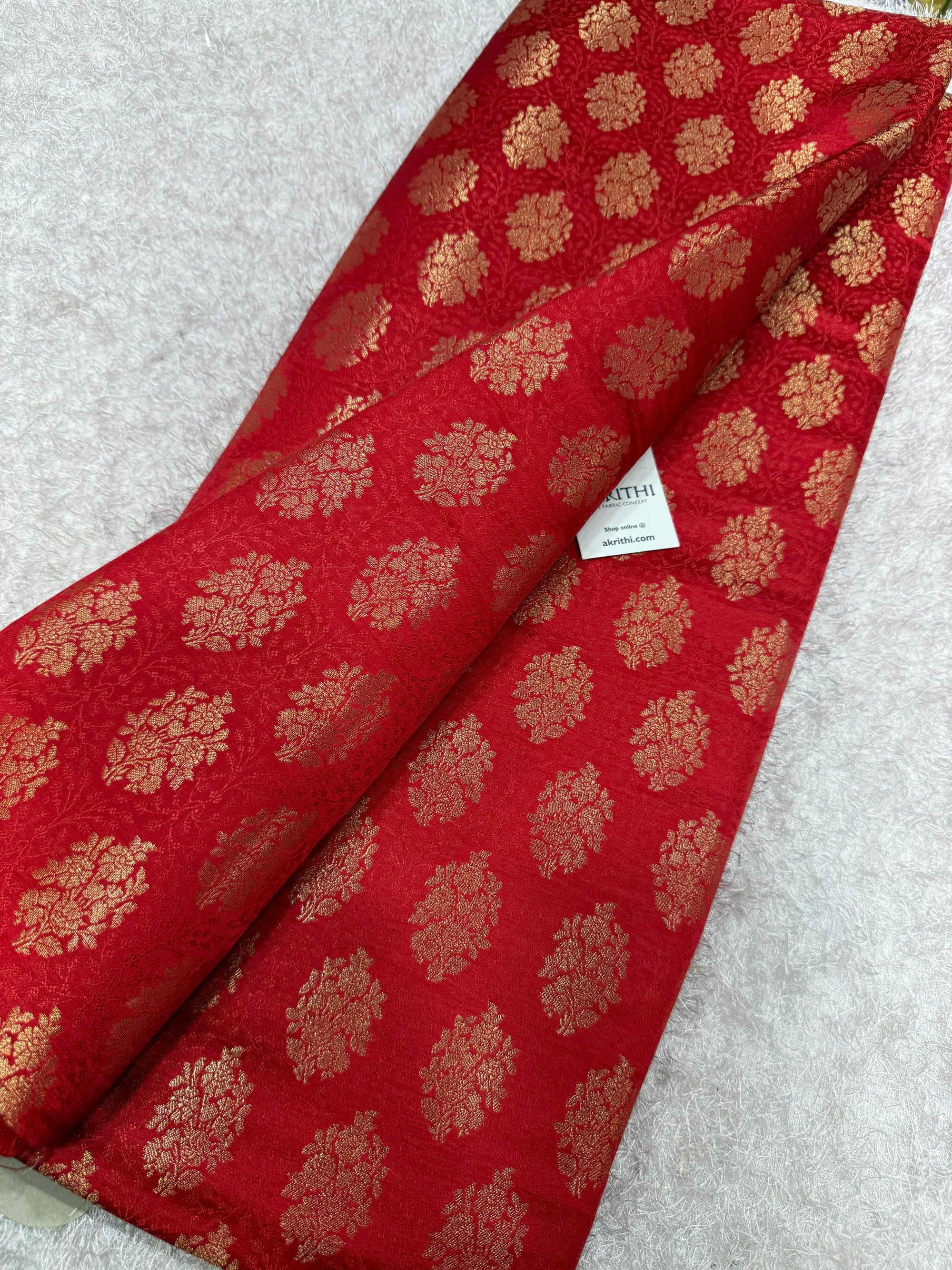 Pure Banarasi brocade fabric