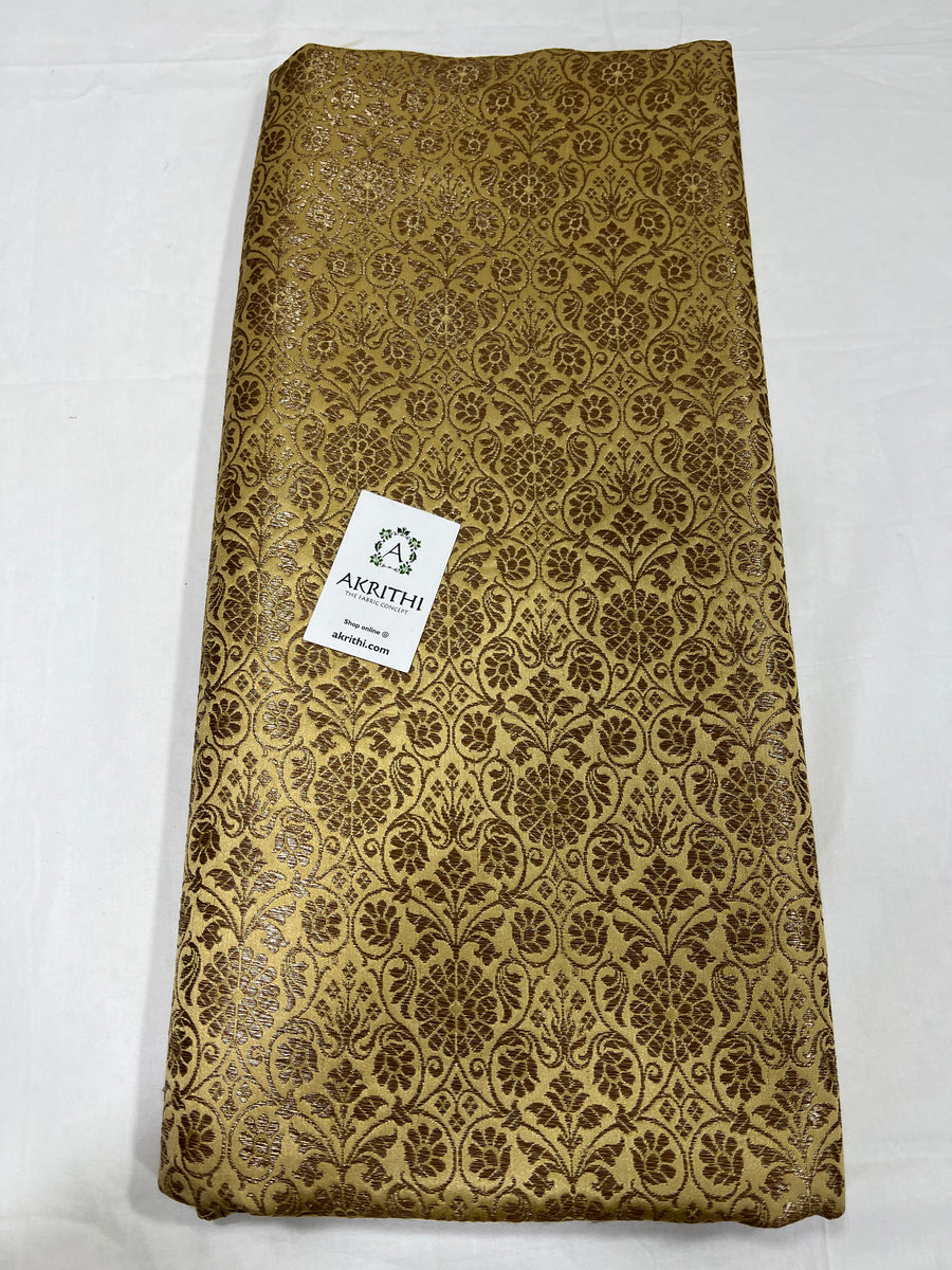 Pure Banarasi brocade fabric