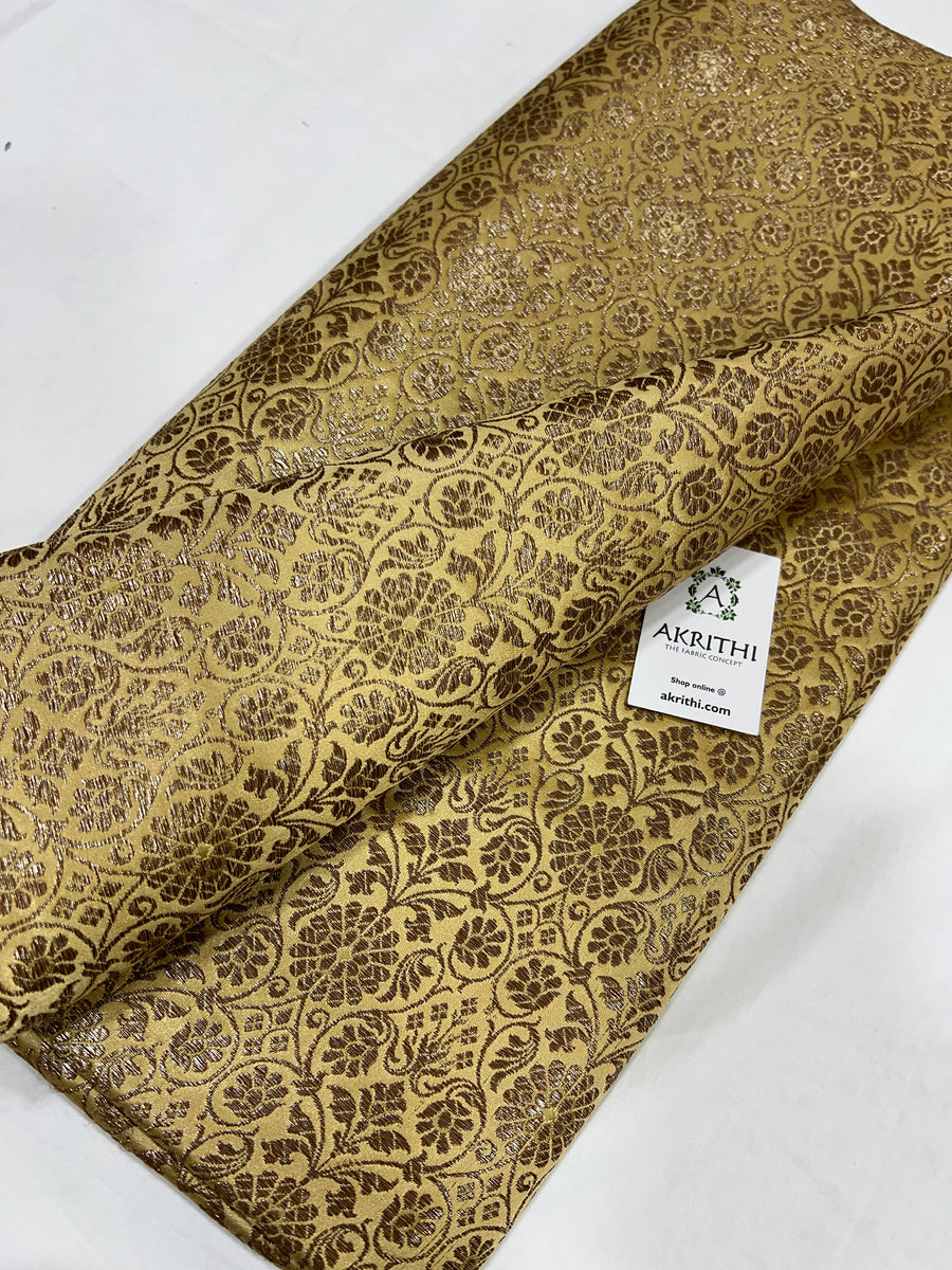 Pure Banarasi brocade fabric