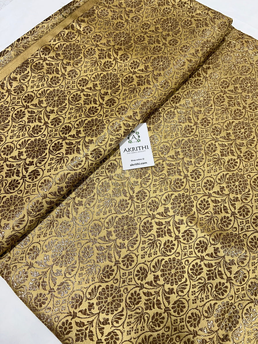 Pure Banarasi brocade fabric