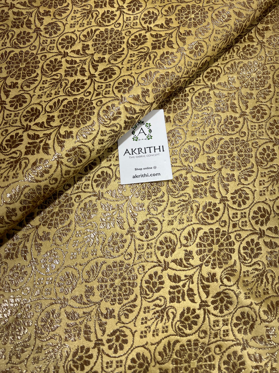 Pure Banarasi brocade fabric