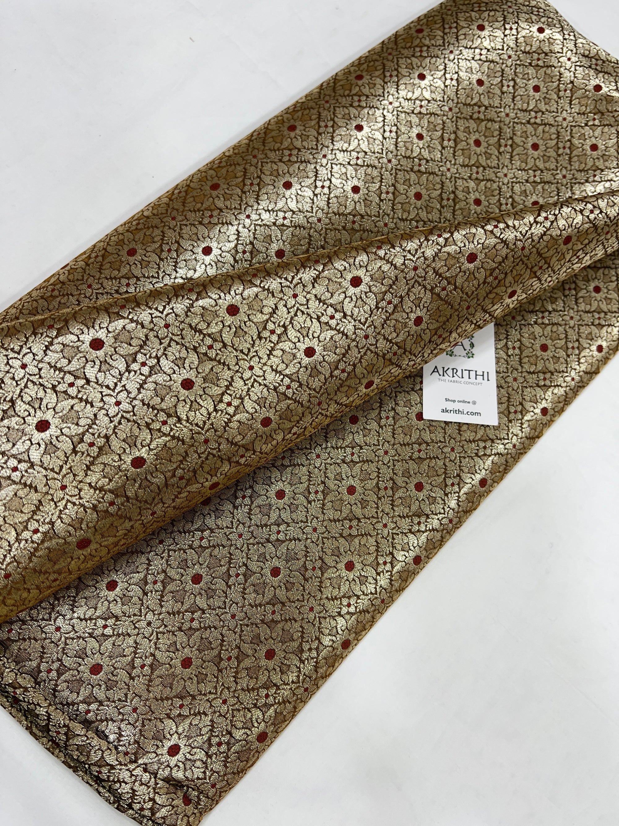 Pure Banarasi brocade fabric