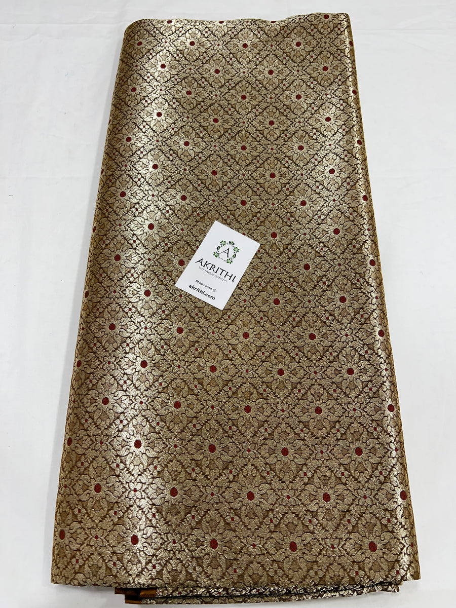 Pure Banarasi brocade fabric