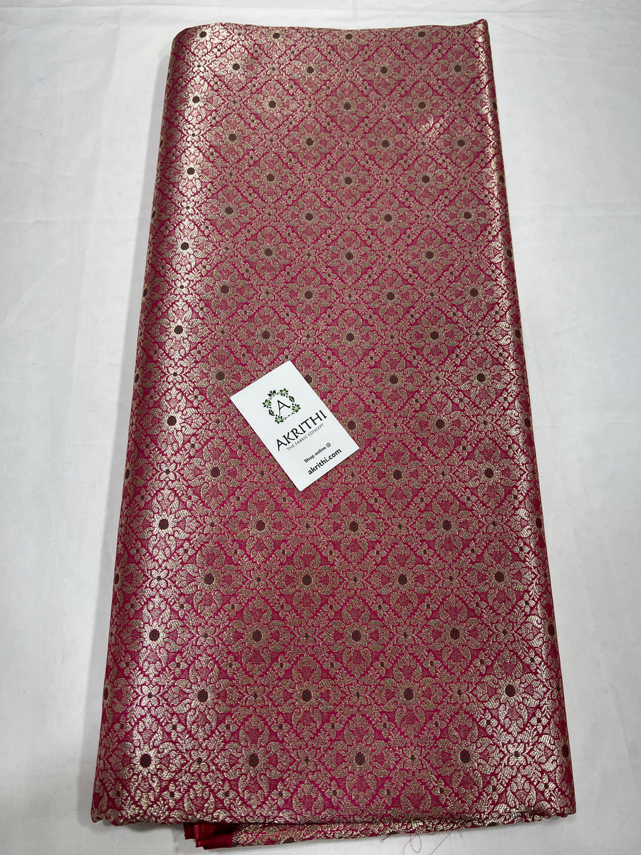 Pure Banarasi brocade fabric